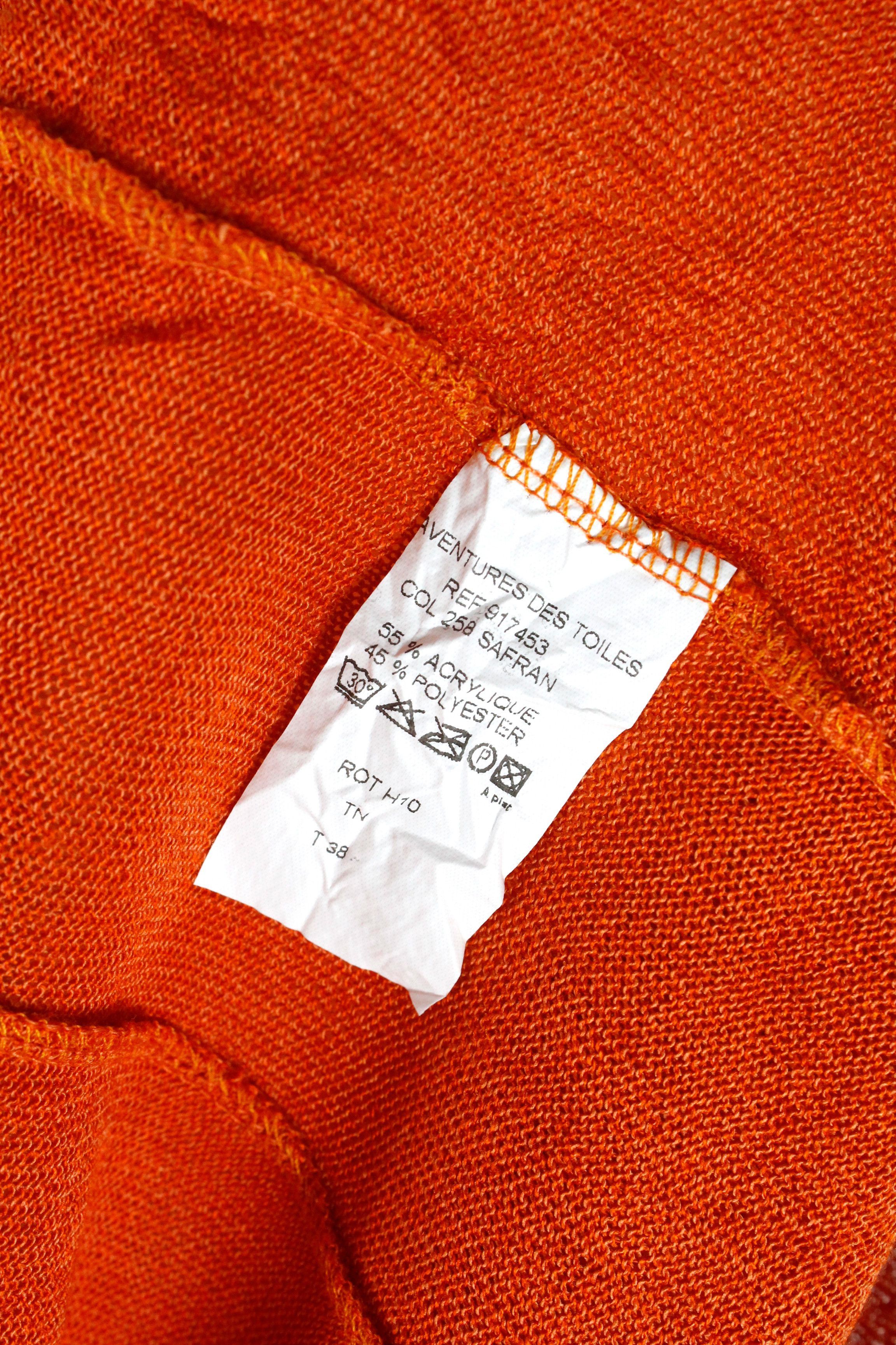 Japanese Brand Aventures Des Toiles Safran Orange Dress Y2K Size XS / US 0-2 / IT 36-38 - 6 Thumbnail