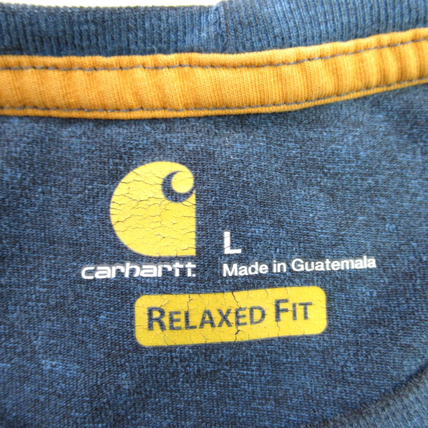 Carhartt Carhartt Shirt Large Blue Mens Crew Neck Pocket Relaxed Short Sleeve Lightweight Size US L / EU 52-54 / 3 - 4 Thumbnail