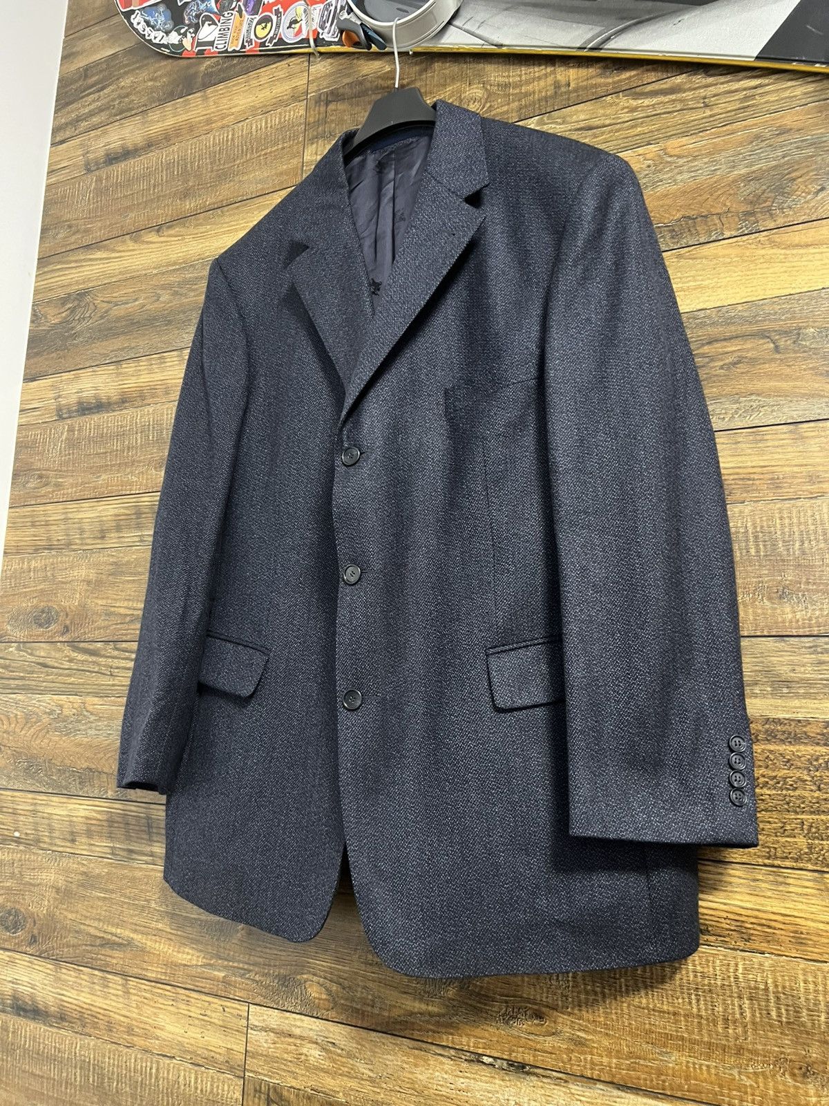 Burberry BURBERRY Vintage Jacket Coat Blazer Wool Viscose Size 52R - 3 Thumbnail