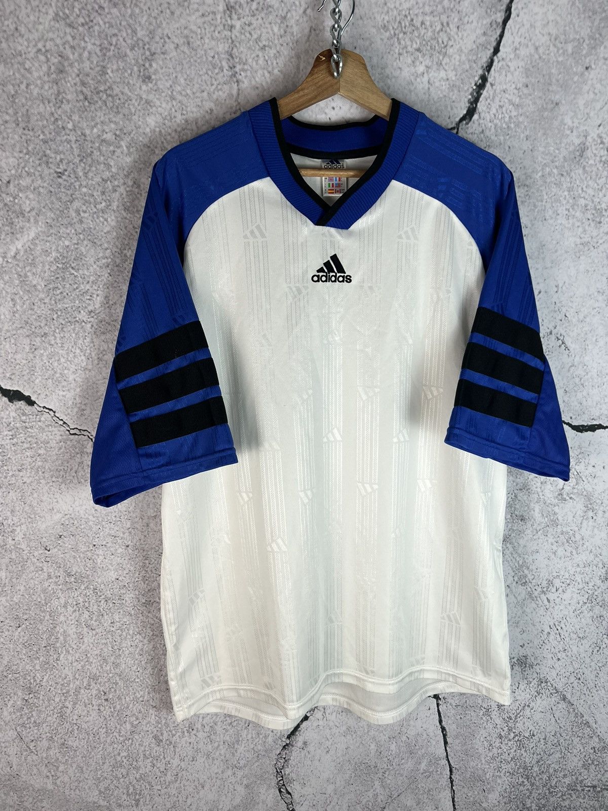 ADIDAS VINTAGE 90S RARE SOCCER JERSEY TEE SHIRT