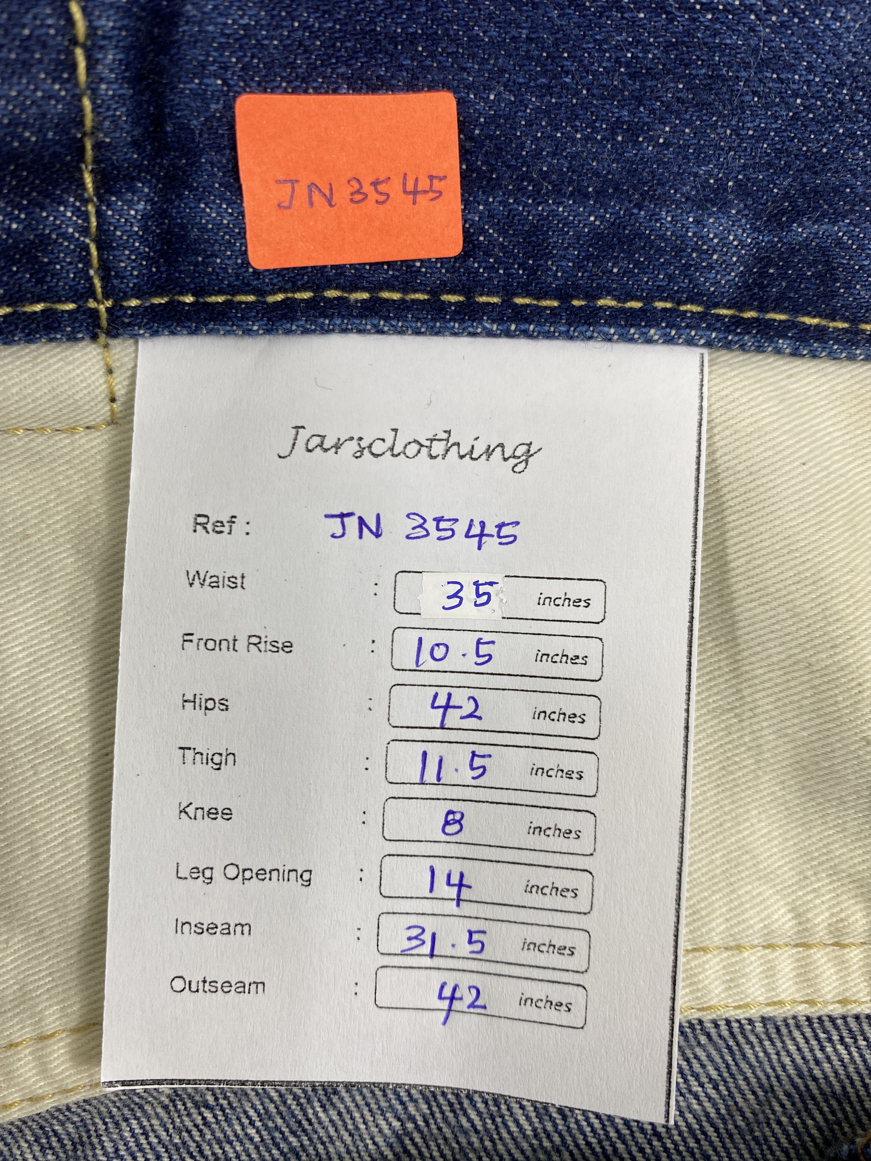 Japanese Brand Redline Japanese Brand Vintage Jeans 35x31.5 Denim- JN3545 Size US 35 - 8 Thumbnail