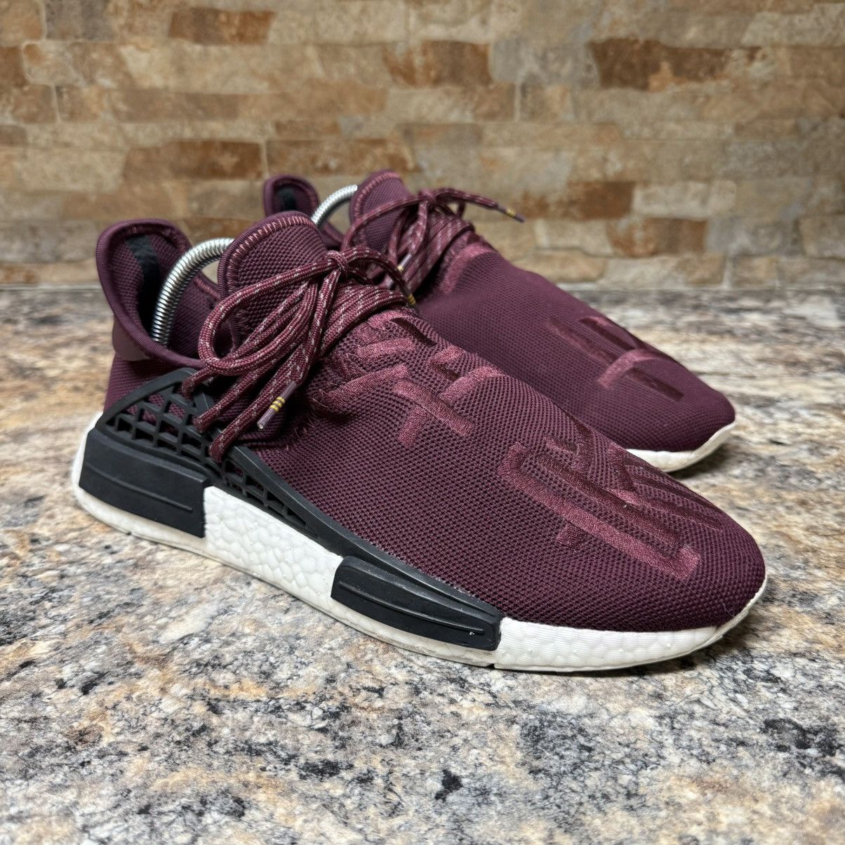 Adidas × Pharrell Adidas NMD R1 Sz 9.5 Pharrell HU Friends & Family Burgundy Size US 9.5 / EU 42-43 - 2 Thumbnail