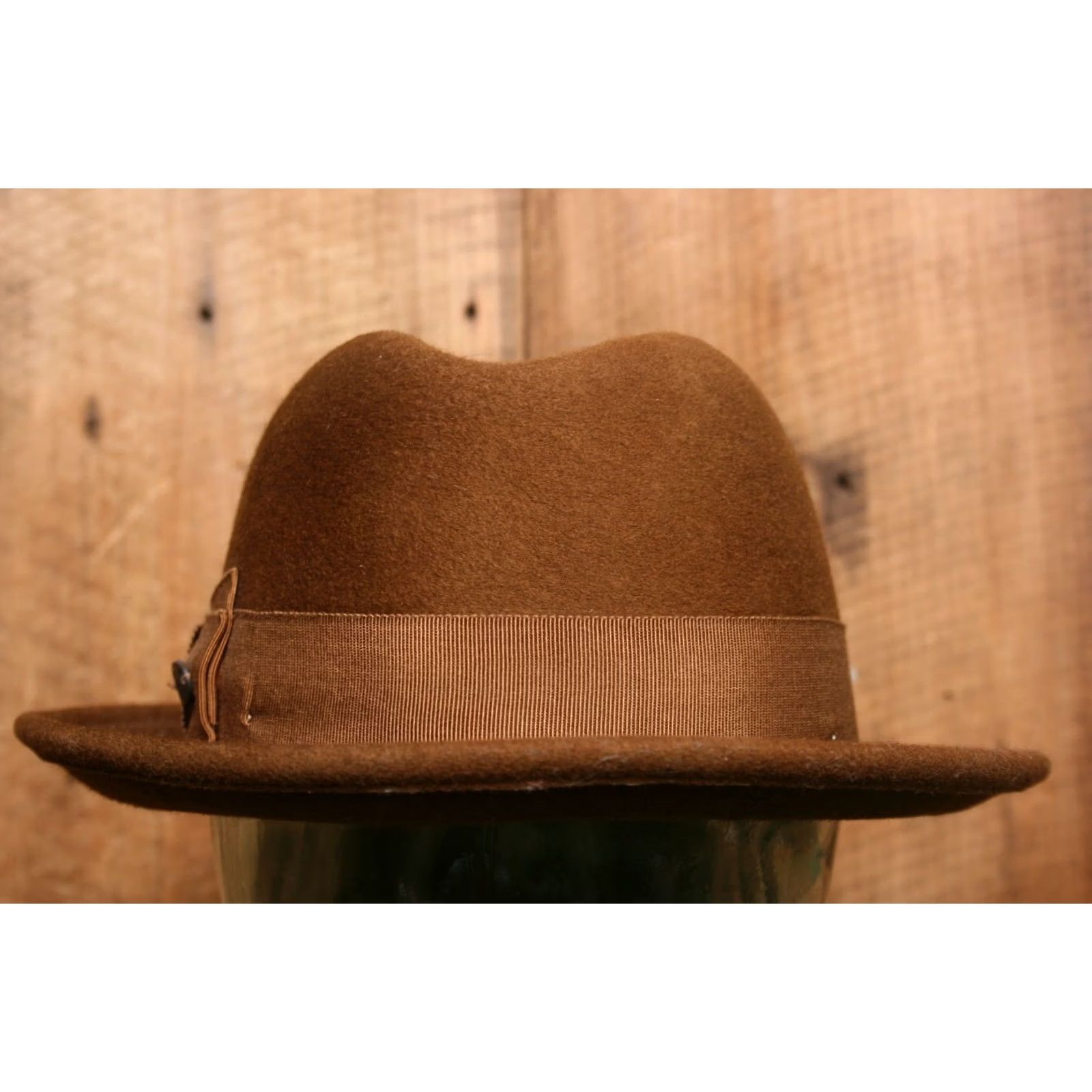Bailey 44 BAILEY OF HOLLYWOOD Fedora Hat Brown 100% Wool Sz. Small Made in USA Mens Fedora Wool Felt Hat Size ONE SIZE - 3 Thumbnail