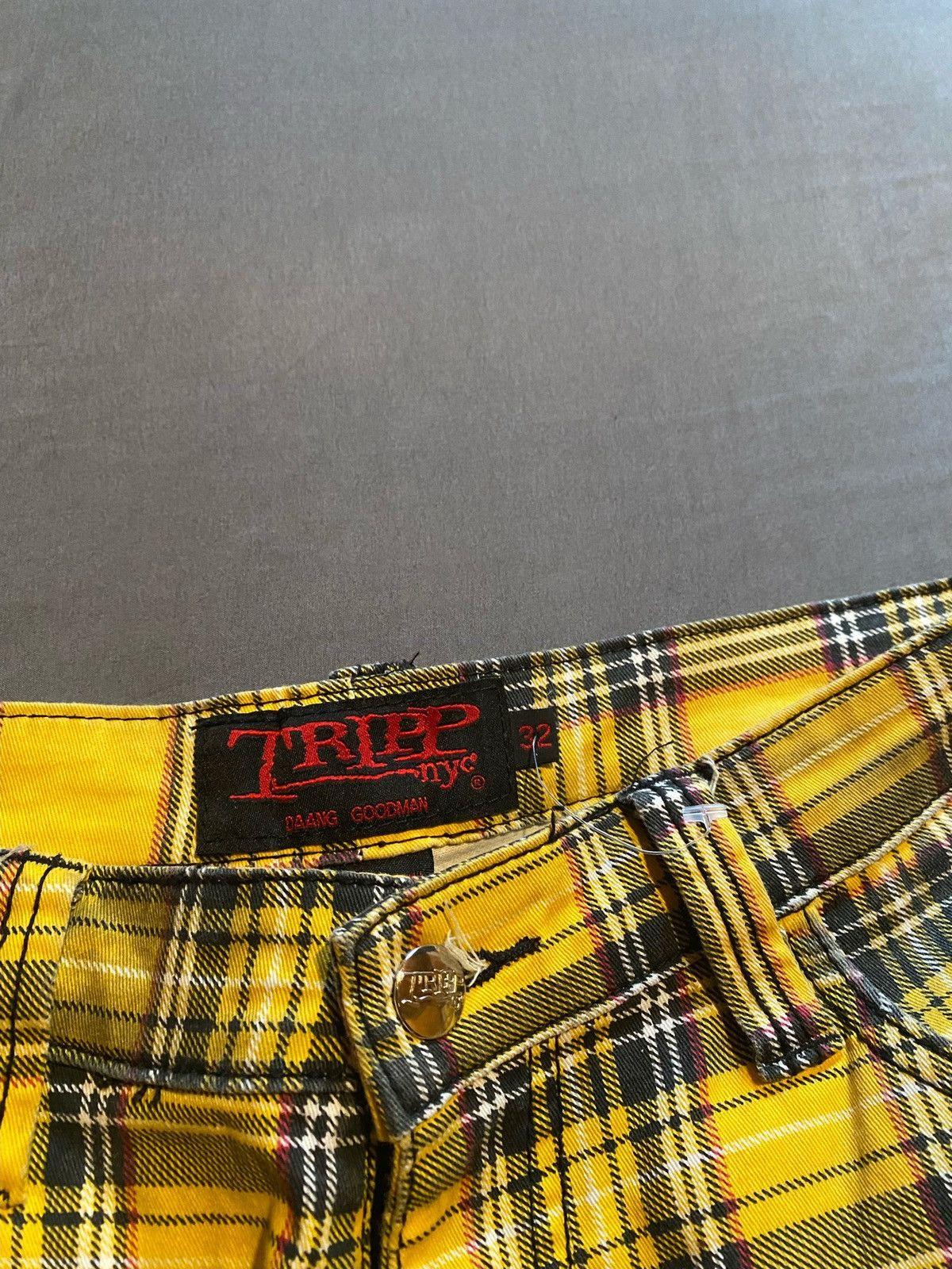 Tripp NYC TRIPP NYC YELLOW PLAID PANTS Size US 32 / EU 48 - 2 Thumbnail