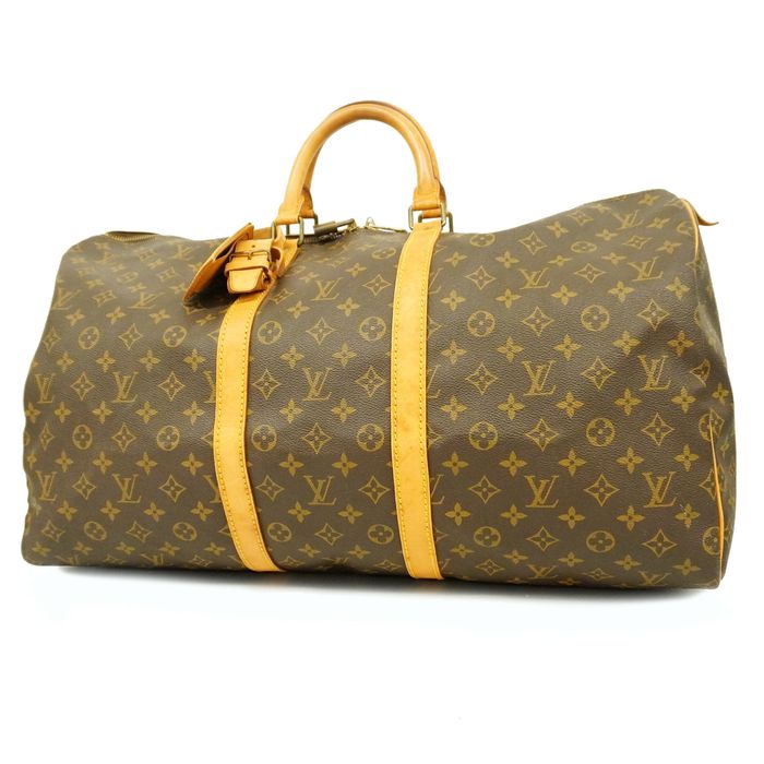 Louis Vuitton Monogram Keepall 55 Boston Bag Handbag M41424