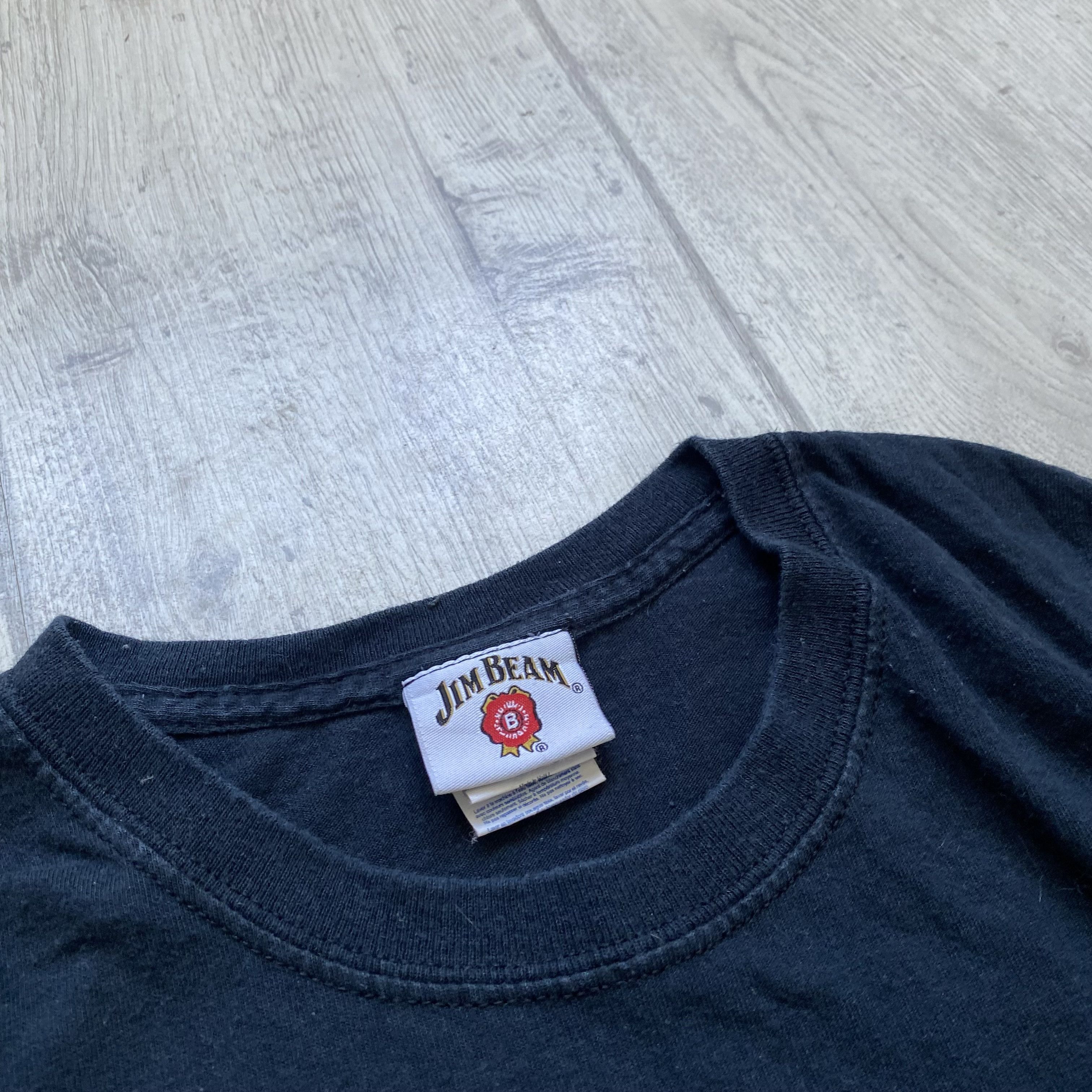 Band Tees 🥃 Vintage Jim Beam bourbon tee Big logo whiskey Size US XL / EU 56 / 4 - 4 Thumbnail