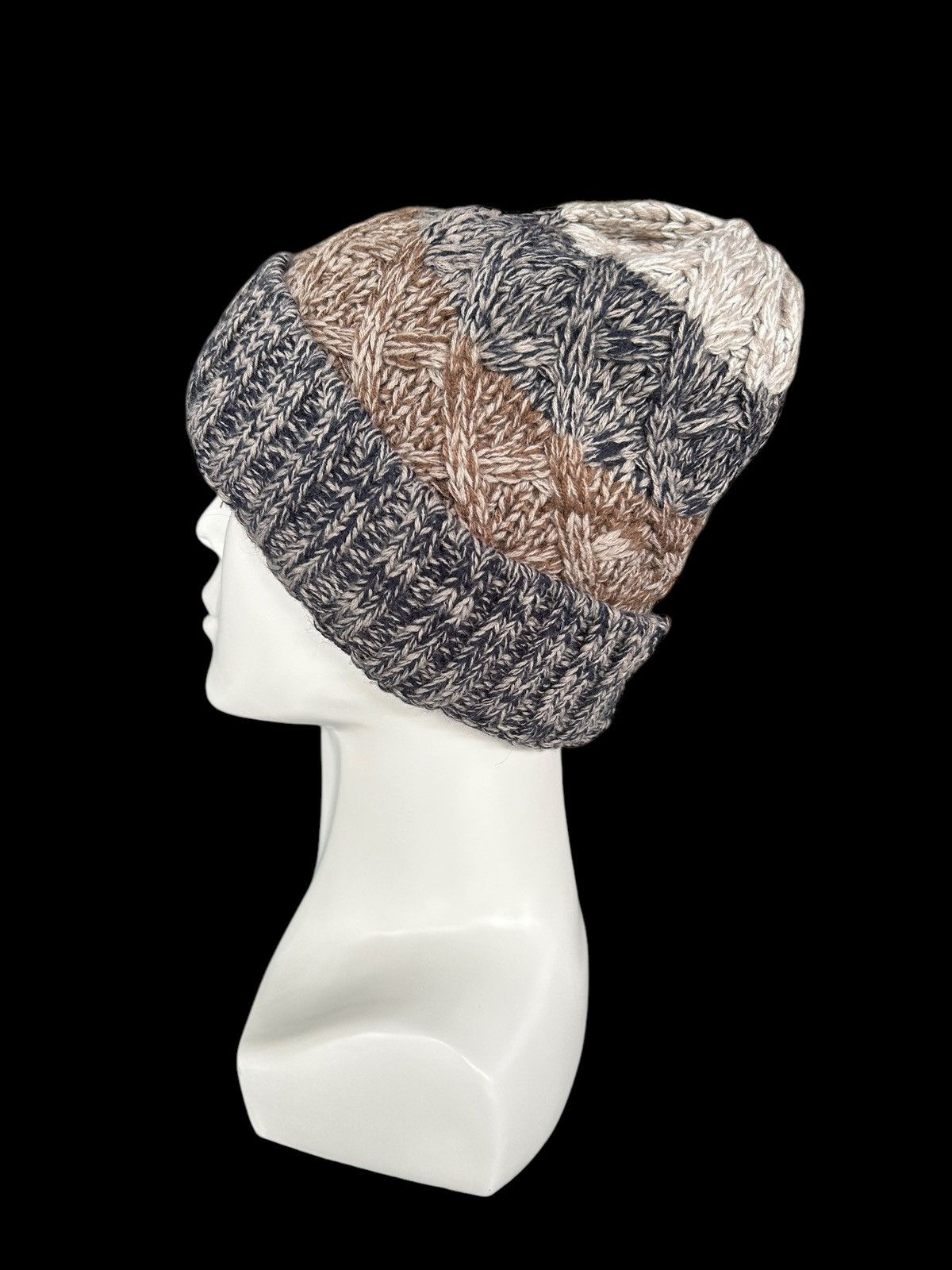 Japanese Brand × Kapital × Vintage Crochet Knitted Japanese Style Beanie Hats 🎌☠️☠️ Size ONE SIZE - 2 Thumbnail