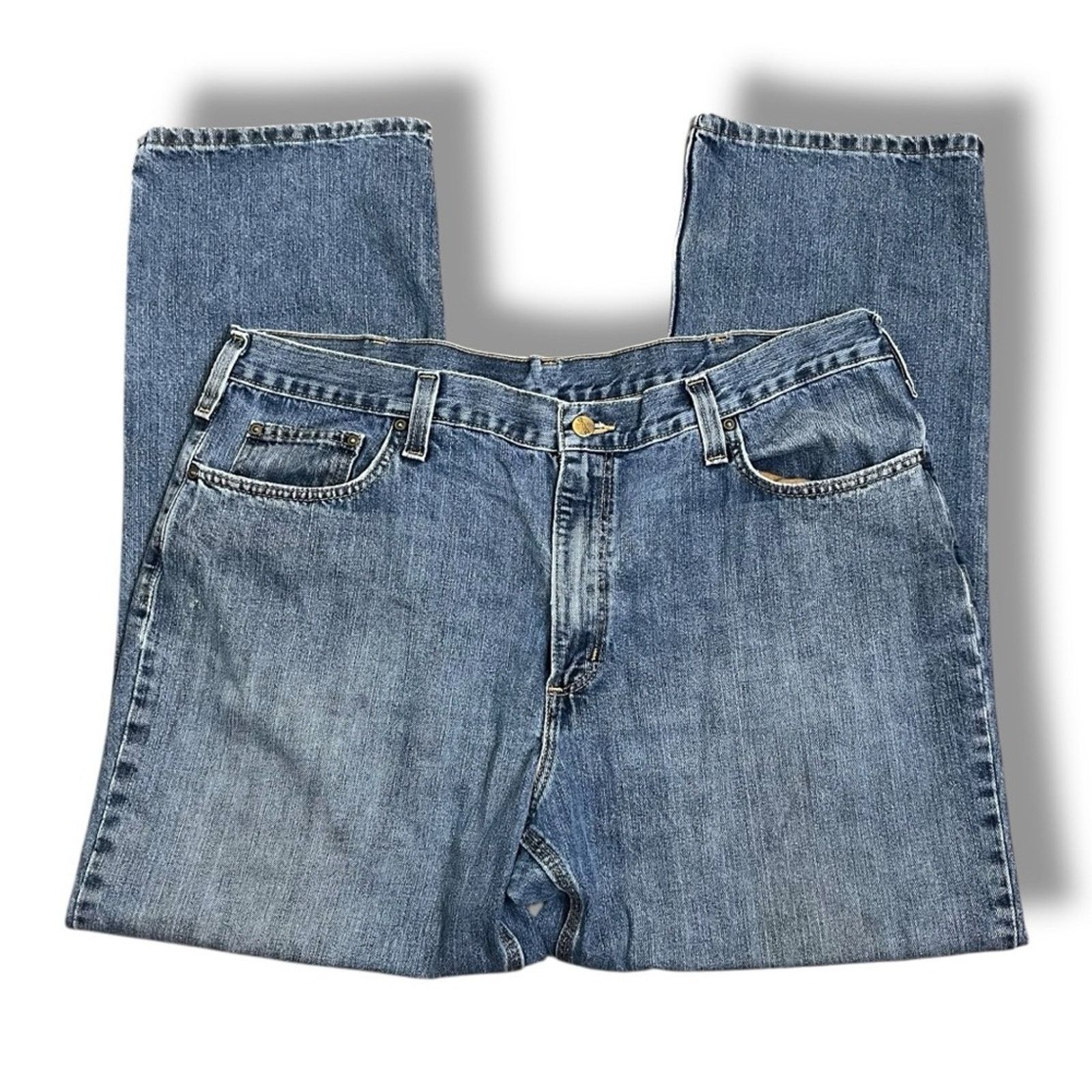 Carhartt Carhartt relaxed fit distressed men’s jeans 40 x 32 Size US 40 / EU 56 - 4 Thumbnail