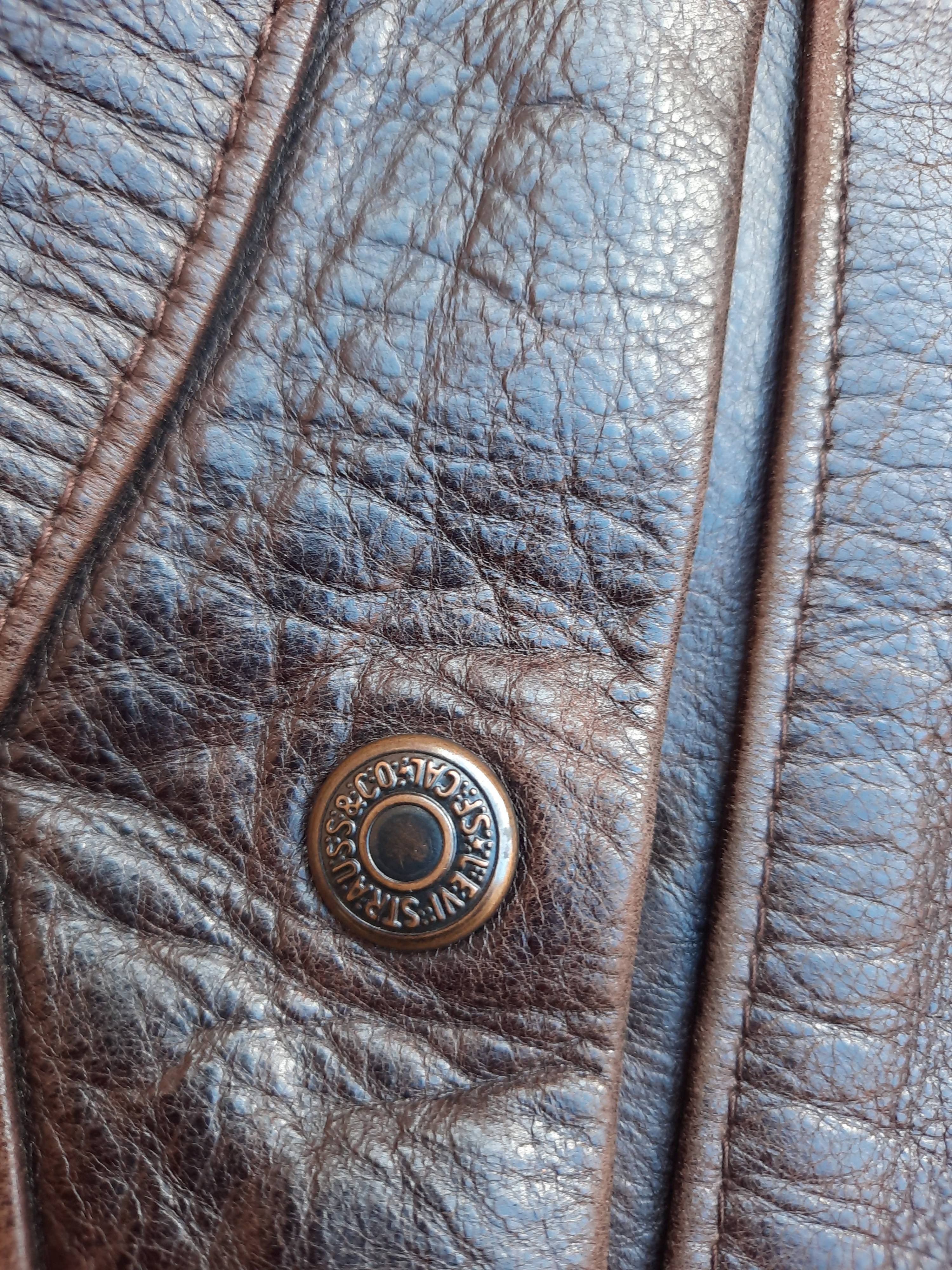 Levi's Vintage Clothing Vintage 90s Levi’s Brown Leather Jacket Cow Nappa Coat Size US L / EU 52-54 / 3 - 10 Thumbnail