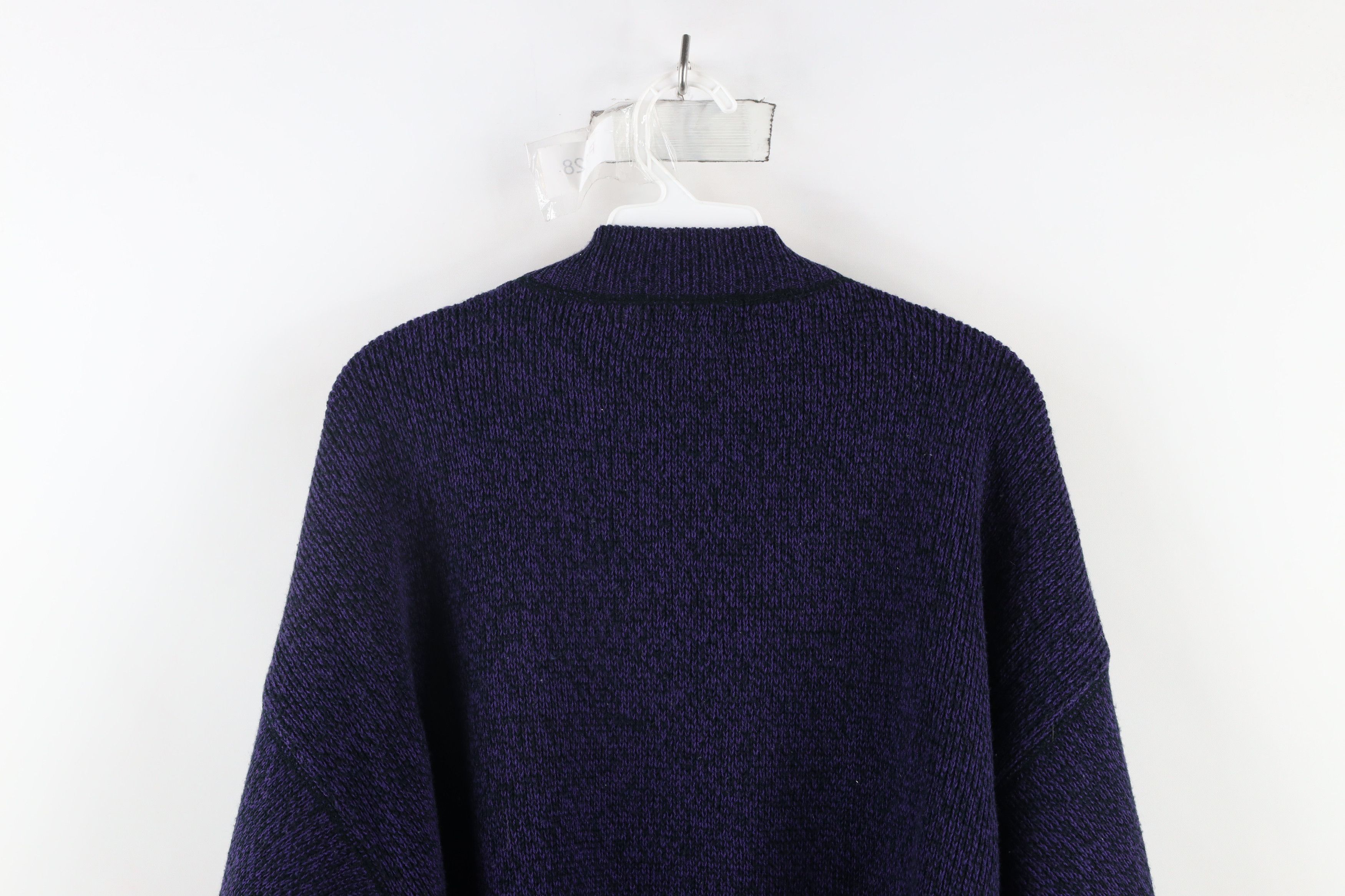 Vintage Vintage 90s IOU Streetwear Legendary Knit Mock Neck Sweater Size US L / EU 52-54 / 3 - 7 Thumbnail