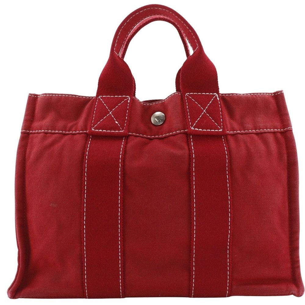 Hermes Hermes Hermes DeauvillePM Canvas Handbag Canvas Handbag DUTY FREE for USA Size ONE SIZE - 1 Thumbnail