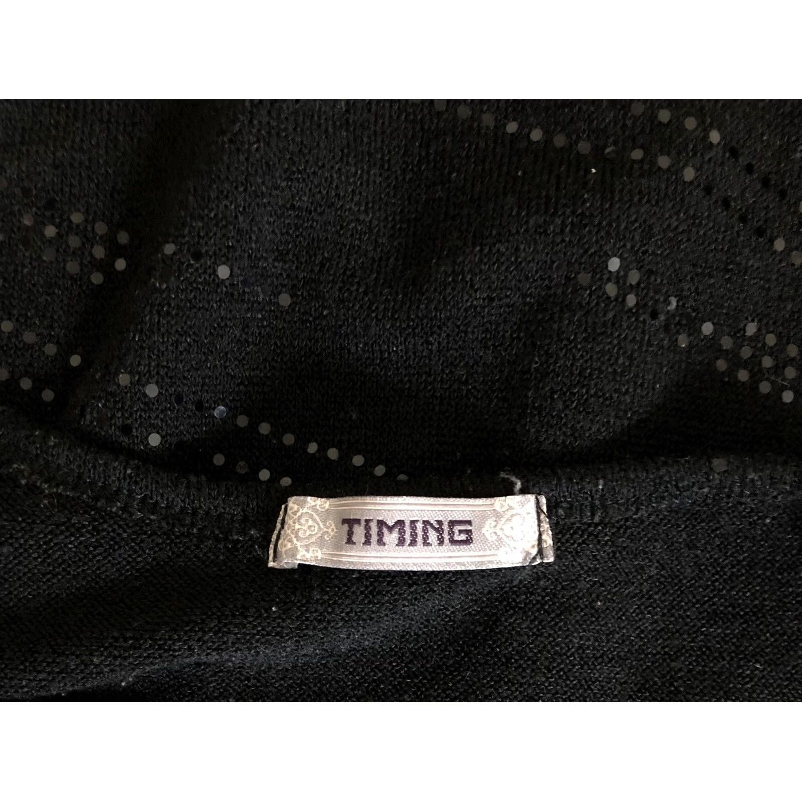 Vintage VINTAGE Timing Cropped Sweater Shrug S/M Blk Sparkle Preppy Glam Coquette Y2K Cardigan Puff Sleeve Womens Size S / US 4 / IT 40 - 4 Thumbnail