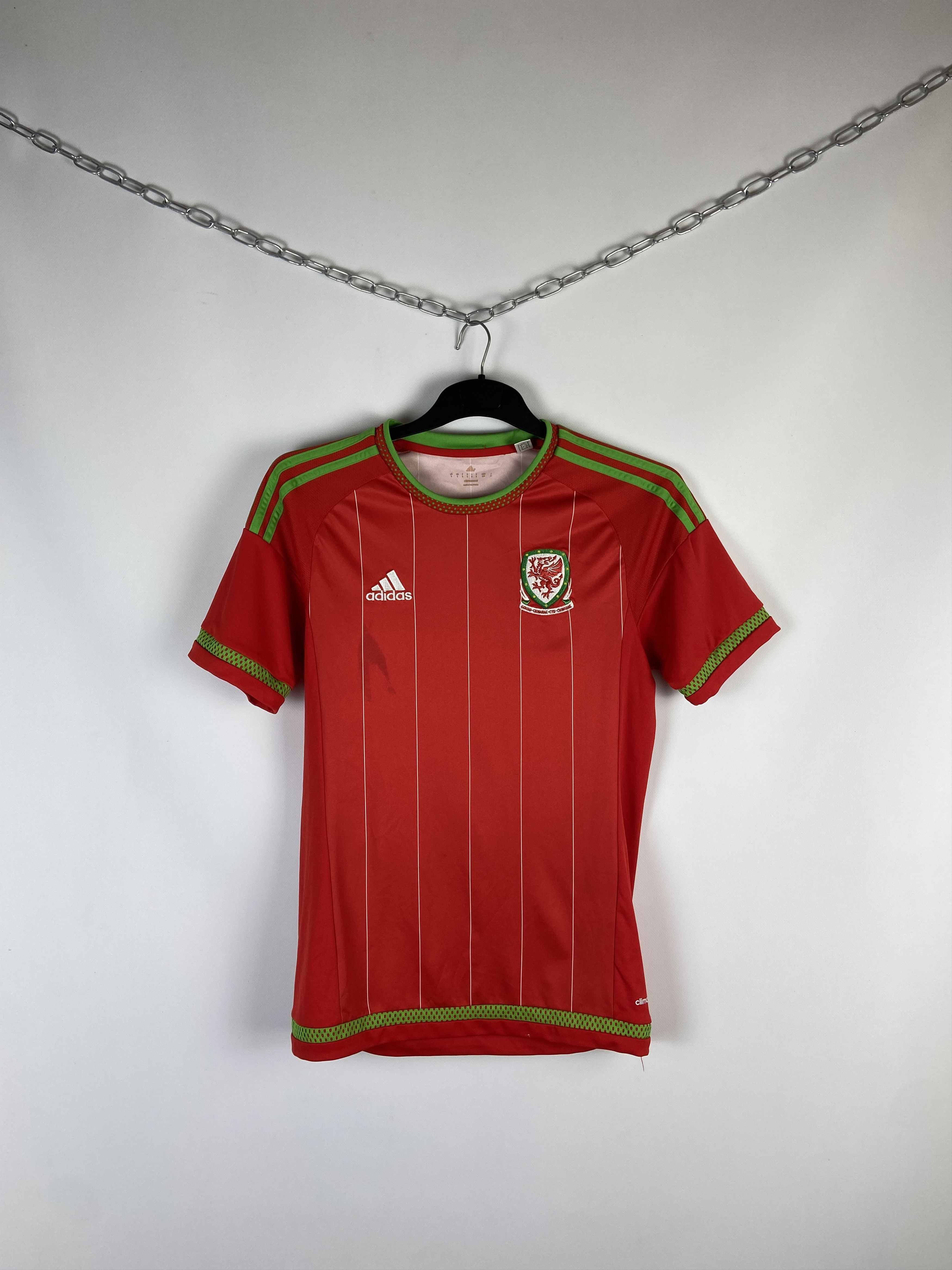 Adidas Adidas Wales Home 2015/2016 Football Shirt Soccer Jersey Size US S / EU 44-46 / 1 - 1 Thumbnail