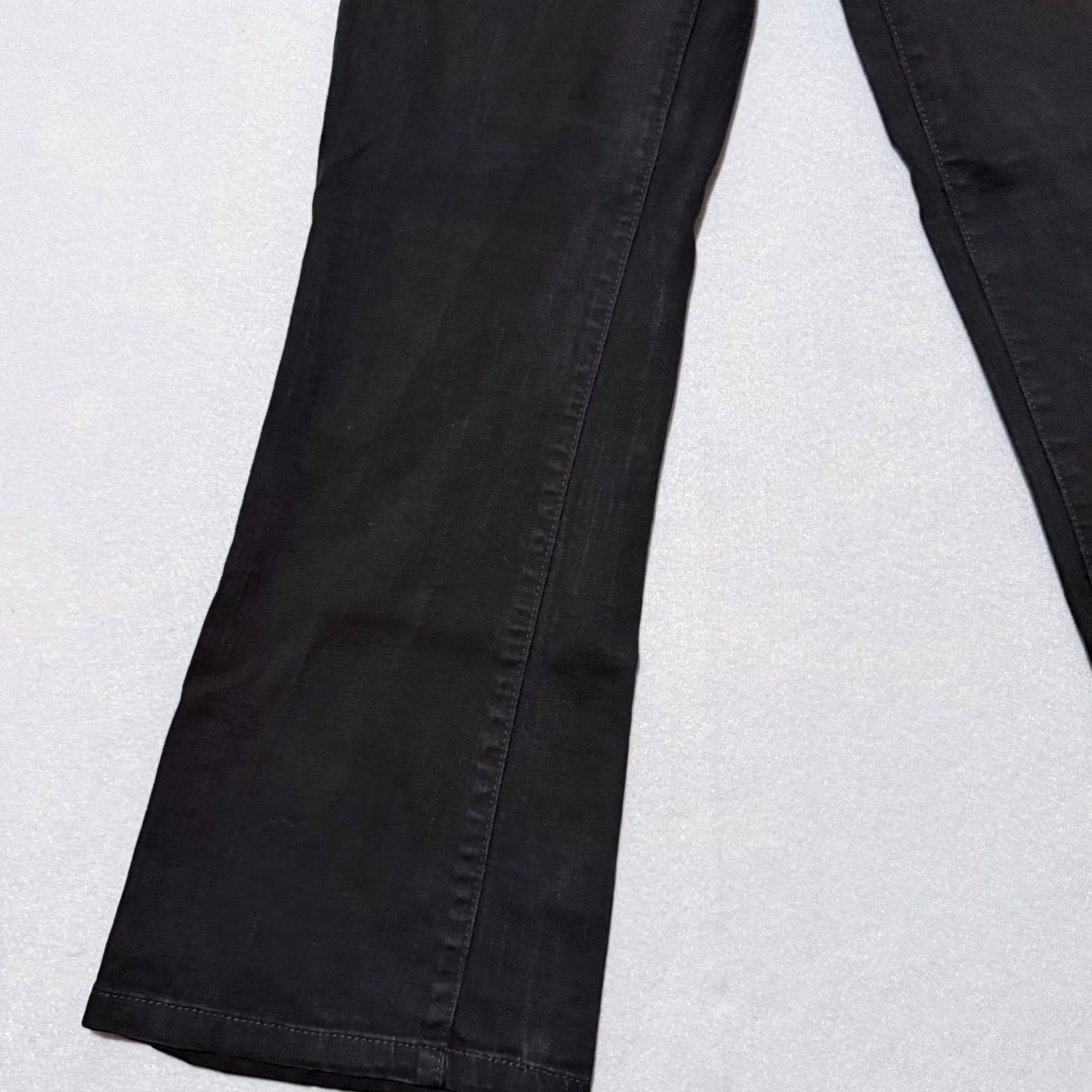 DKNY DKNY Soho Flared Jeans Women's Black Denim Slim Fit Pockets Classic Zip Fly 8L Size 30" / US 8 / IT 44 - 5 Thumbnail