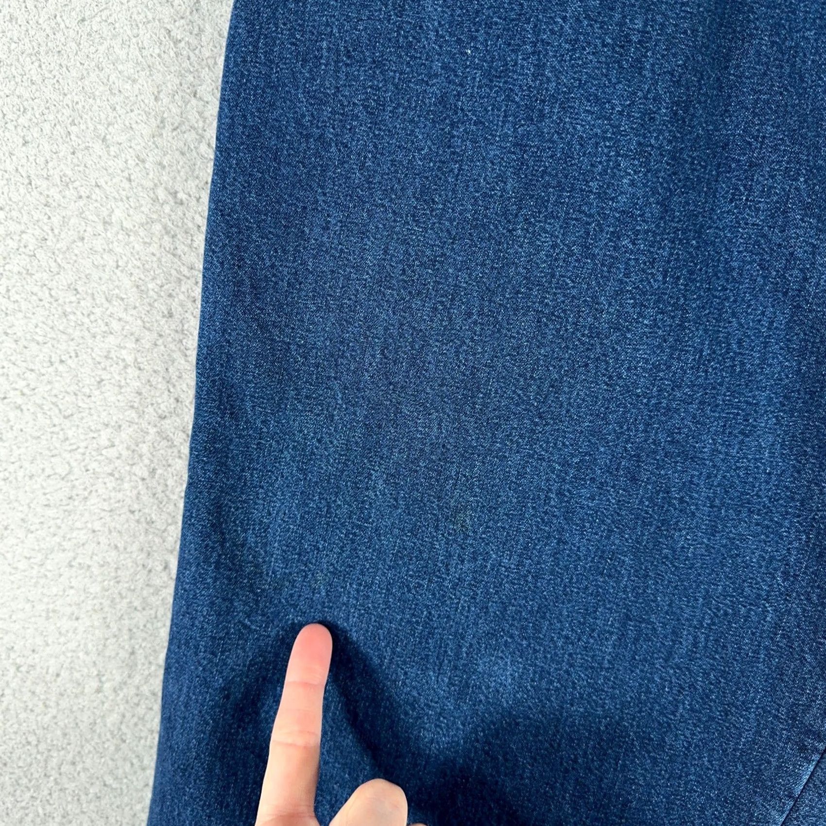 Gap VINTAGE Gap Fleece Lined Carpenter Jeans Mens 36x30 Work Relaxed Mechanic Pants Blue Denim Cotton Baggy Logo 90s Men jeans Size US 36 / EU 52 - 7 Thumbnail