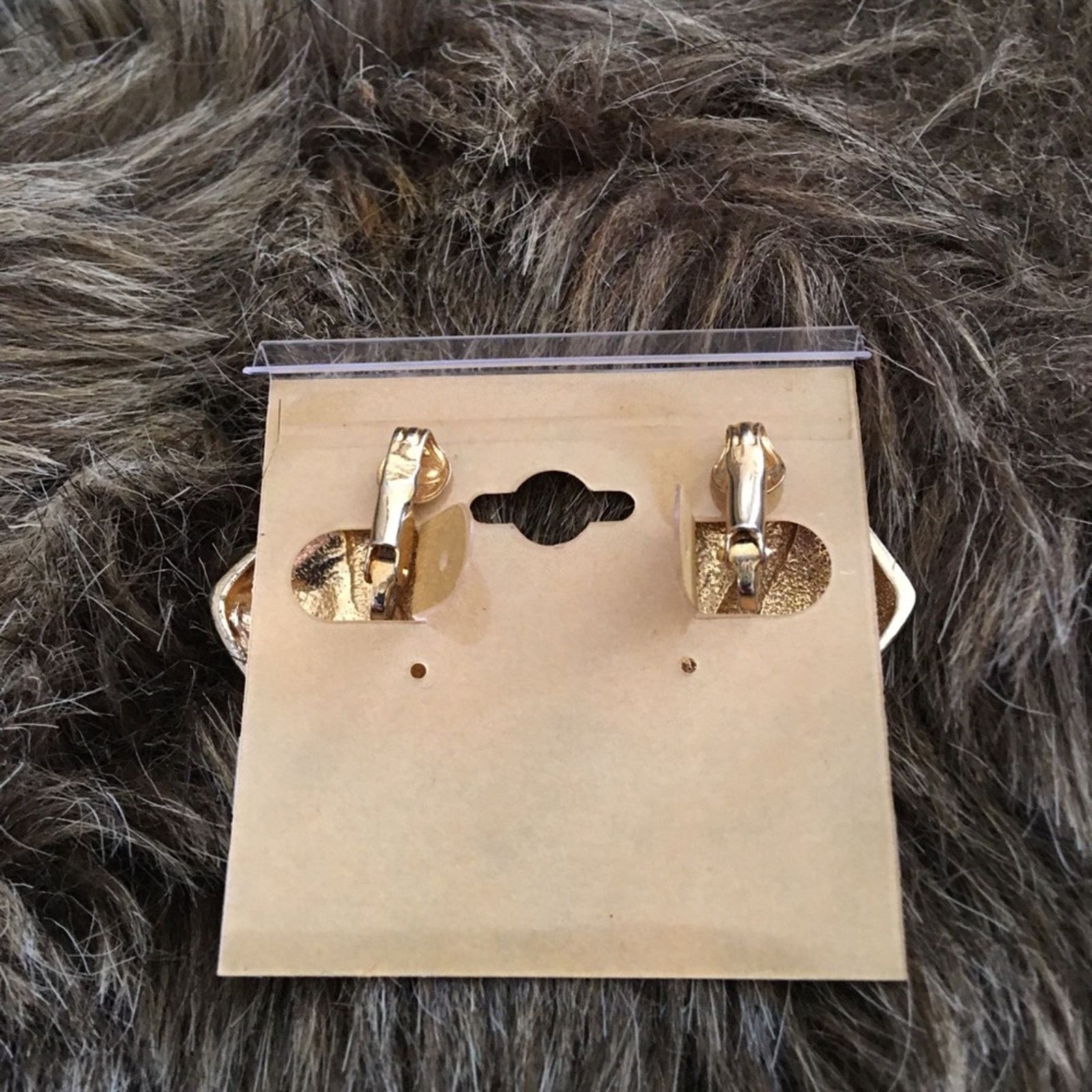 Vintage Vintage 80s cream enamel statement earrings Size ONE SIZE - 7 Thumbnail