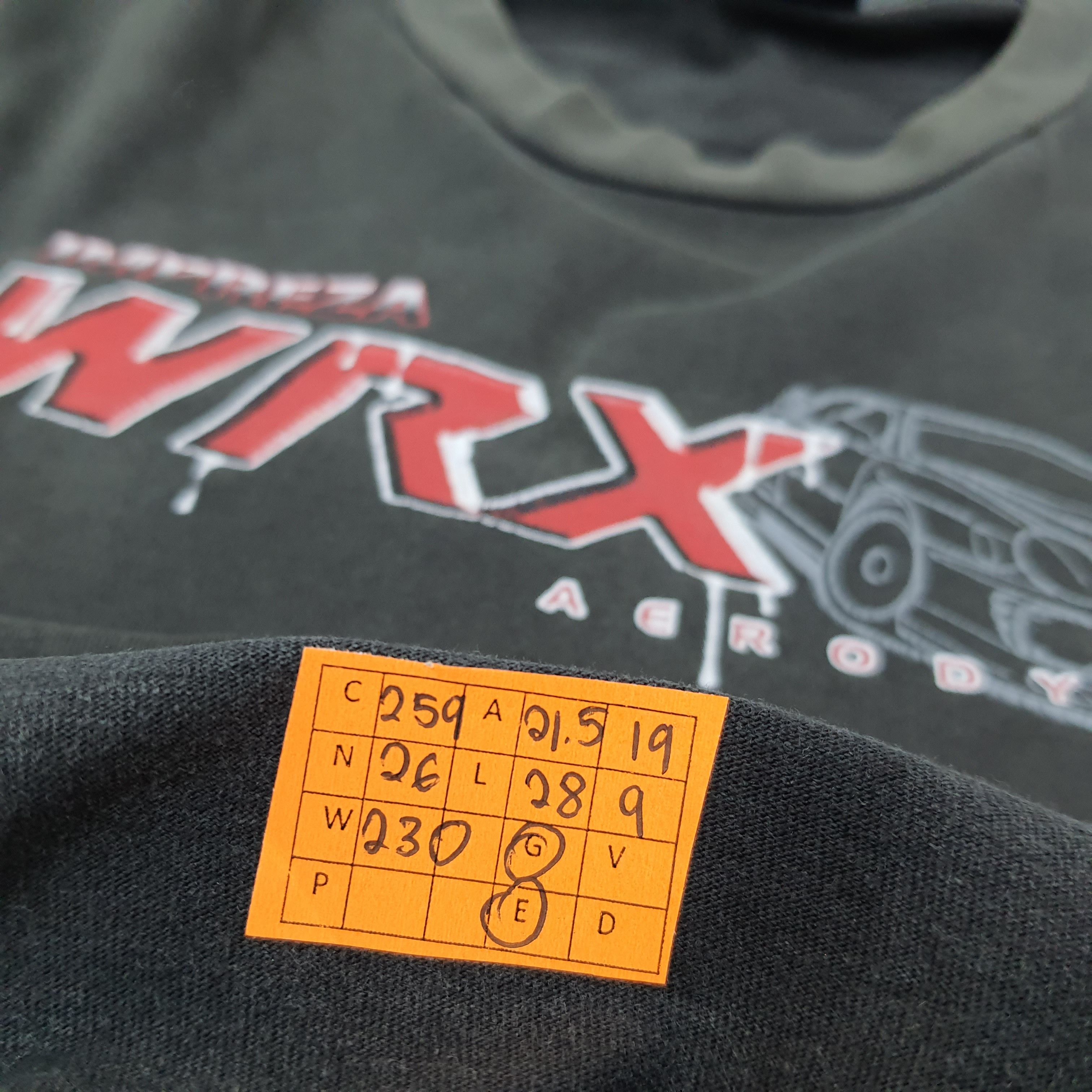 Japanese Brand Vintage WRX Impreza Racing Kaminari USA Tshirt C259N26 Size US L / EU 52-54 / 3 - 7 Thumbnail