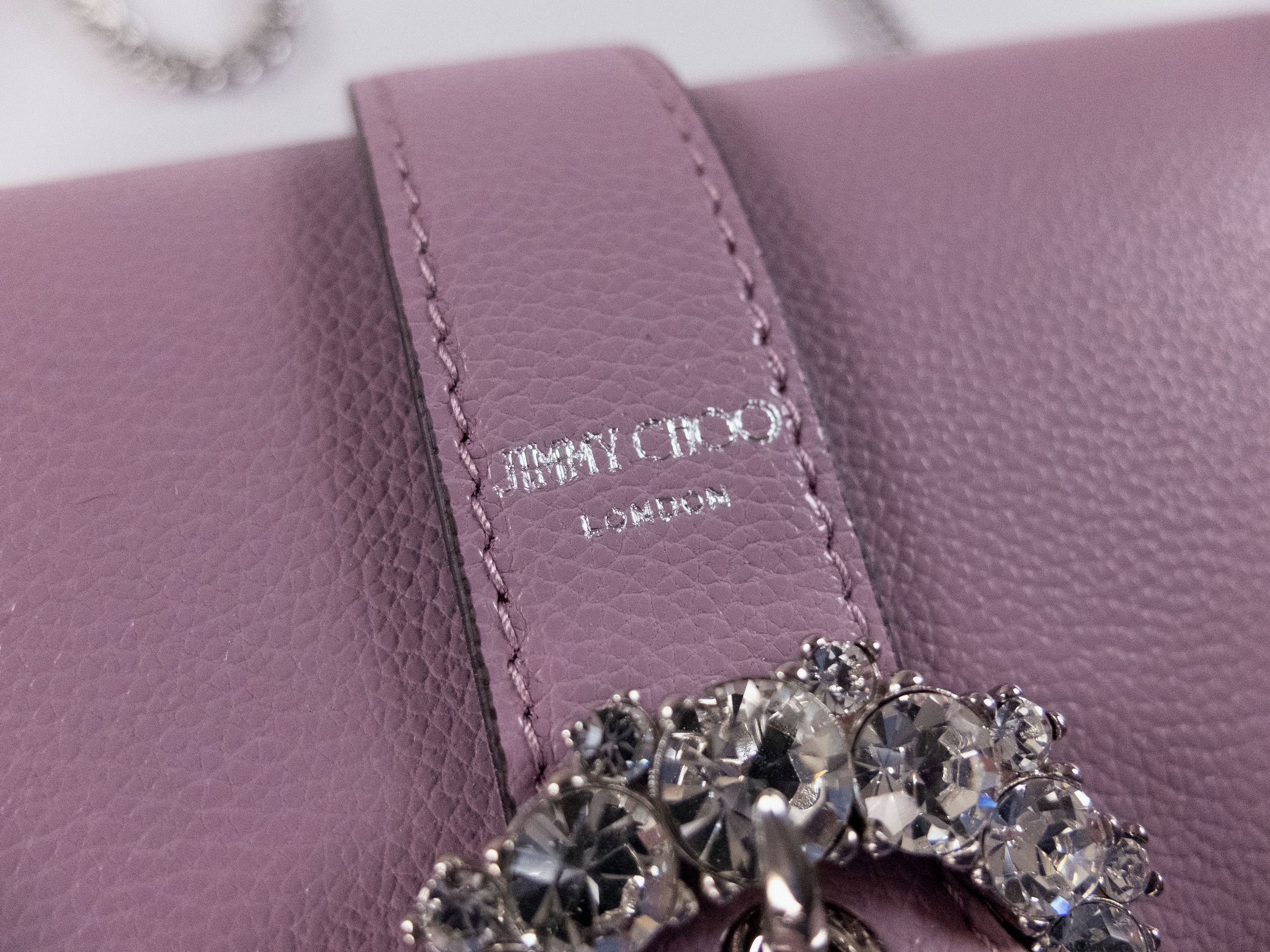 Jimmy Choo JIMMY CHOO Cheri pink purple small crossbody chain strap bag Size ONE SIZE - 3 Thumbnail