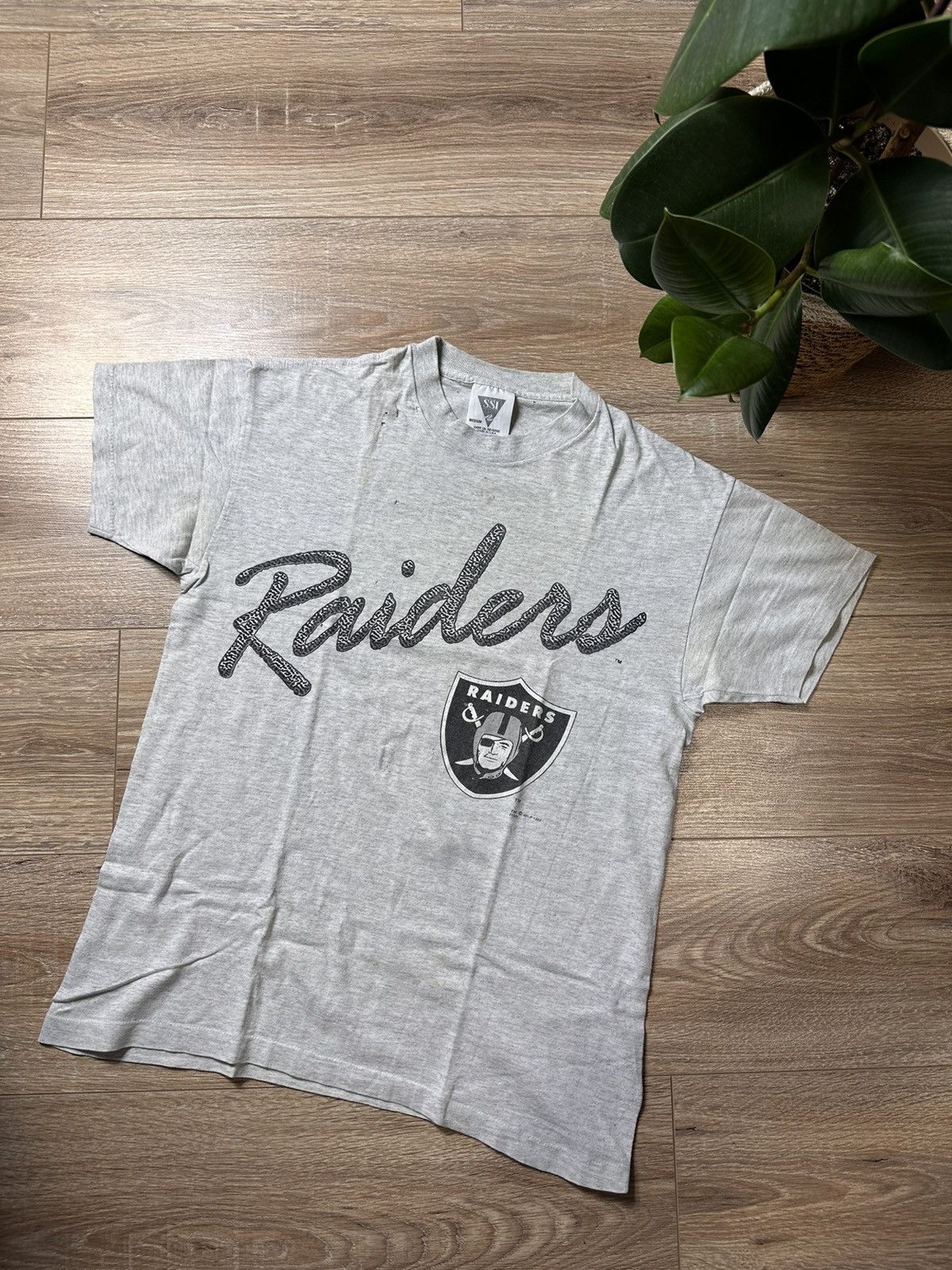 NFL Vintage 90s 1992 Oakland Raiders T Shirt Size US M / EU 48-50 / 2 - 1 Thumbnail