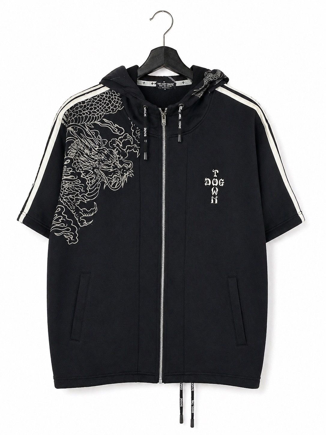 Dogtown Vintage Dog Town Dragon Hooded Jacket Black Skate Streetwear Size US L / EU 52-54 / 3 - 1 Thumbnail