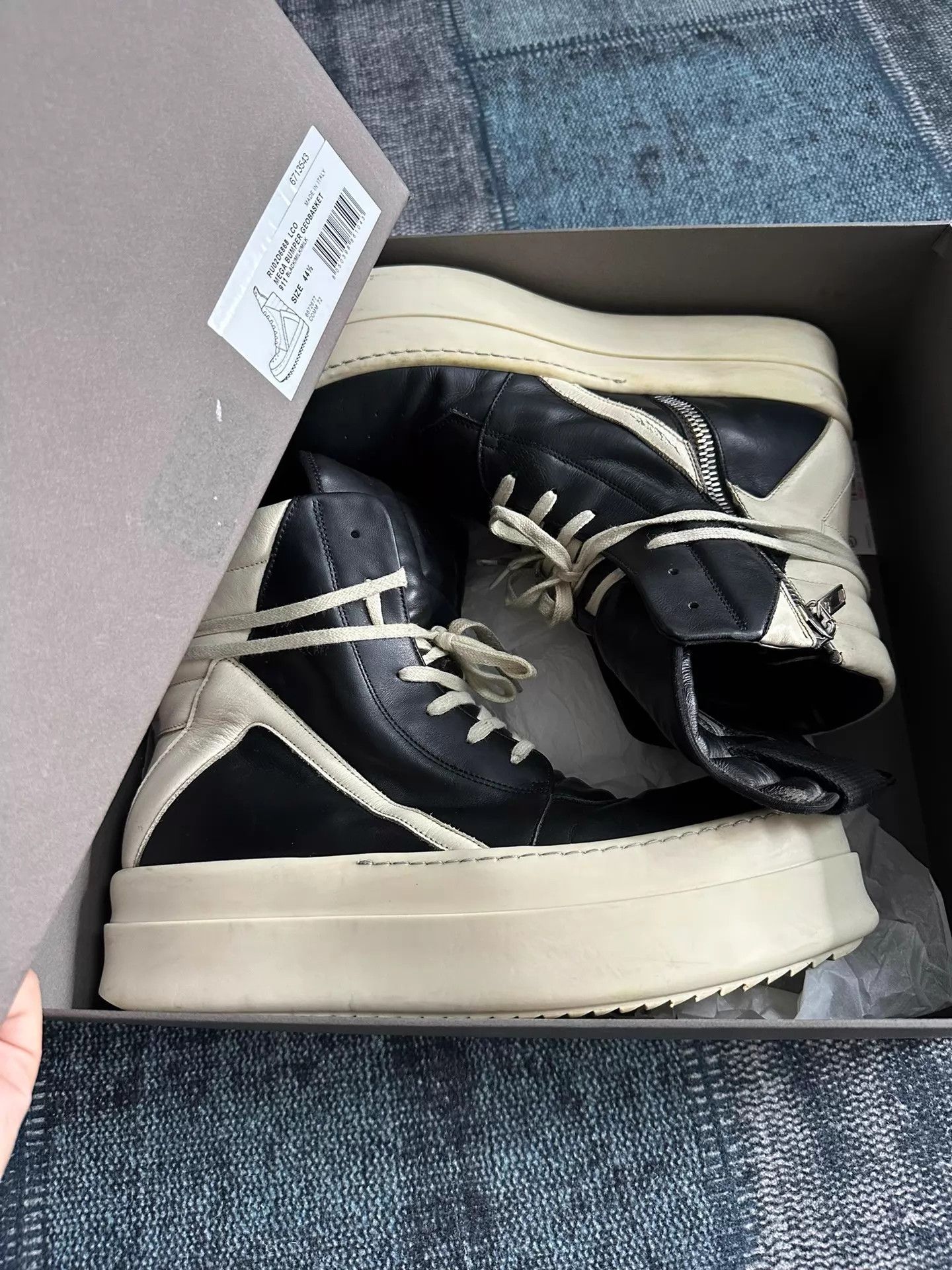 Rick Owens RO Mainline Platform Triangular 44.5 Size US 11.5 / EU 44-45 - 9 Thumbnail