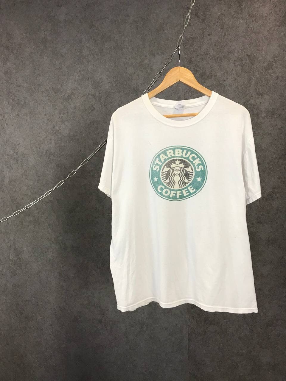 Starbucks Coffee vintage big center logo tee