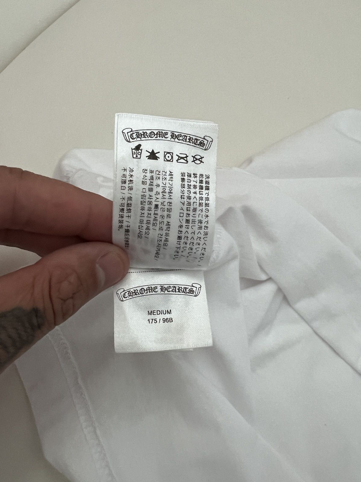 Chrome Hearts Chrome hearts logo t shirt Size US M / EU 48-50 / 2 - 5 Thumbnail