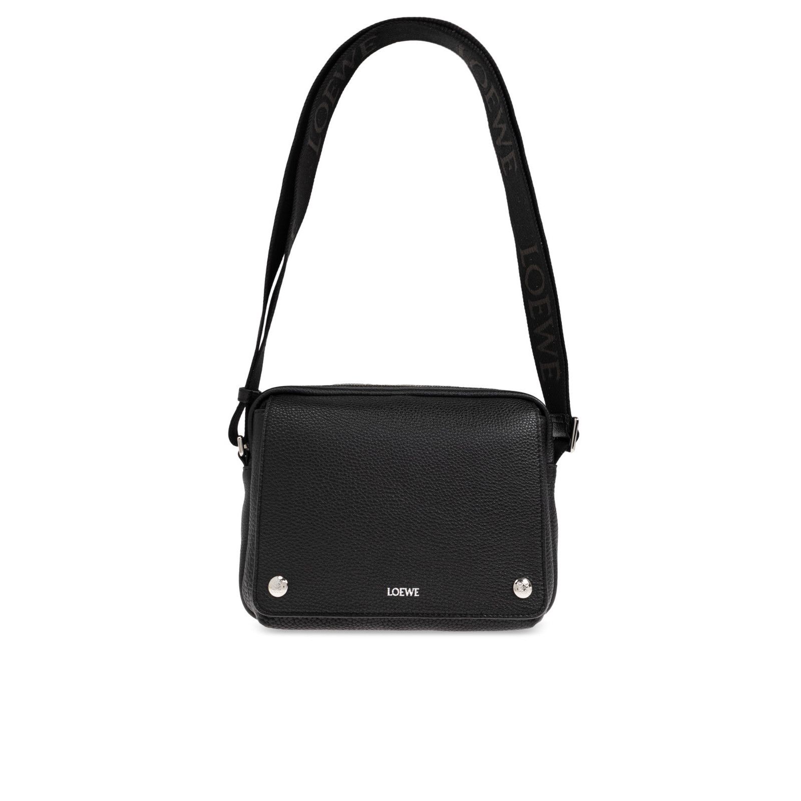 Loewe LOEWE Pebble Medium Black Leather Messenger Bag New & Authen Size ONE SIZE - 1 Thumbnail