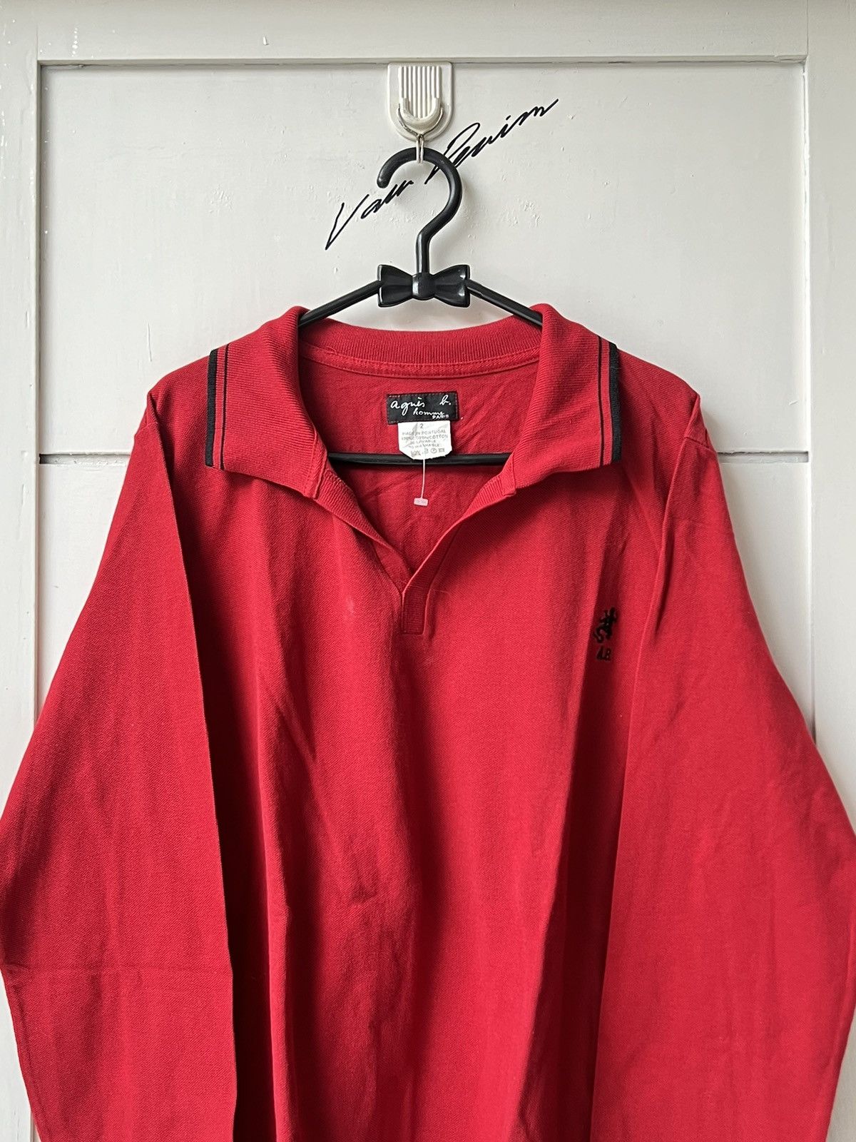 agnes b. AGNES B HOMME Red T-Shirt Size US M / EU 48-50 / 2 - 2 Thumbnail