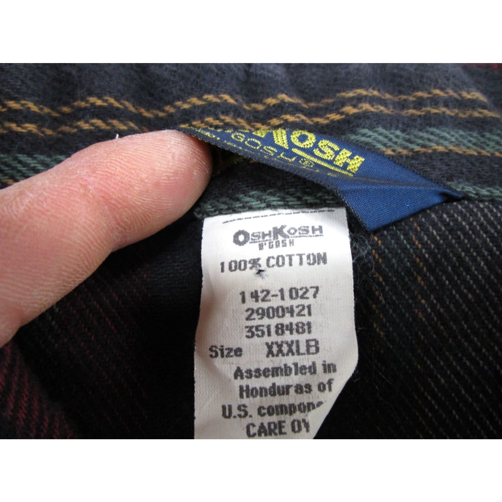 Vintage Vintage Oshkosh B'gosh Western Pearl Snap Long Sleeve Shirt Mens 3XL Striped Cotton Flannel" Size US XXL / EU 58 / 5 - 3 Thumbnail