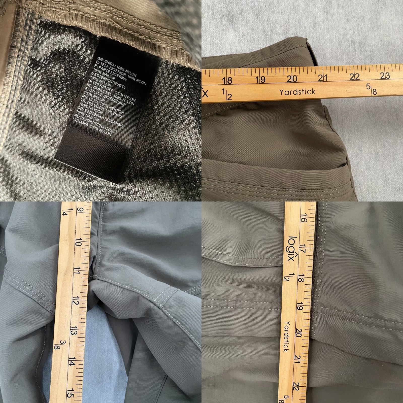 The North Face The North Face Pants Adult 2XL Green Short/Court Convertible Cargo Belted Mens Size US 39 - 8 Thumbnail