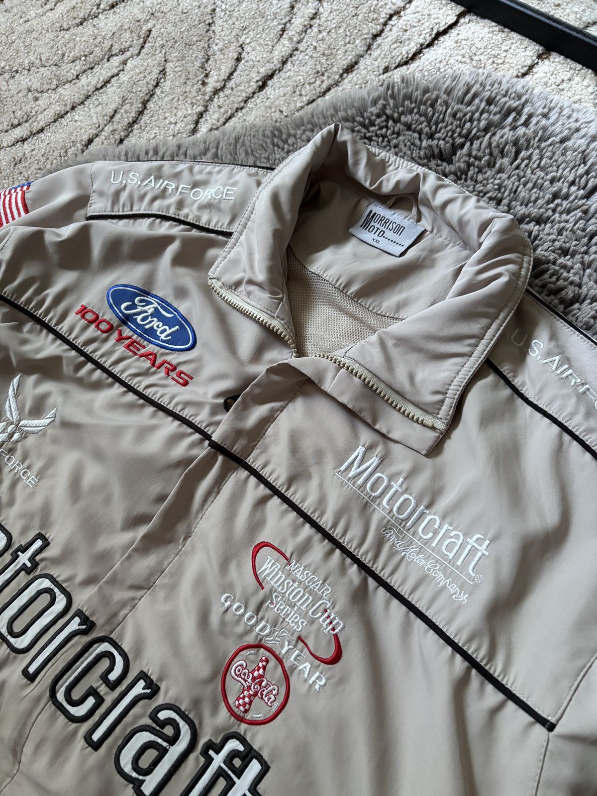 NASCAR NASCAR Motocraft Jacket Vintage streetwear Racing bomber Size US XXL / EU 58 / 5 - 5 Thumbnail