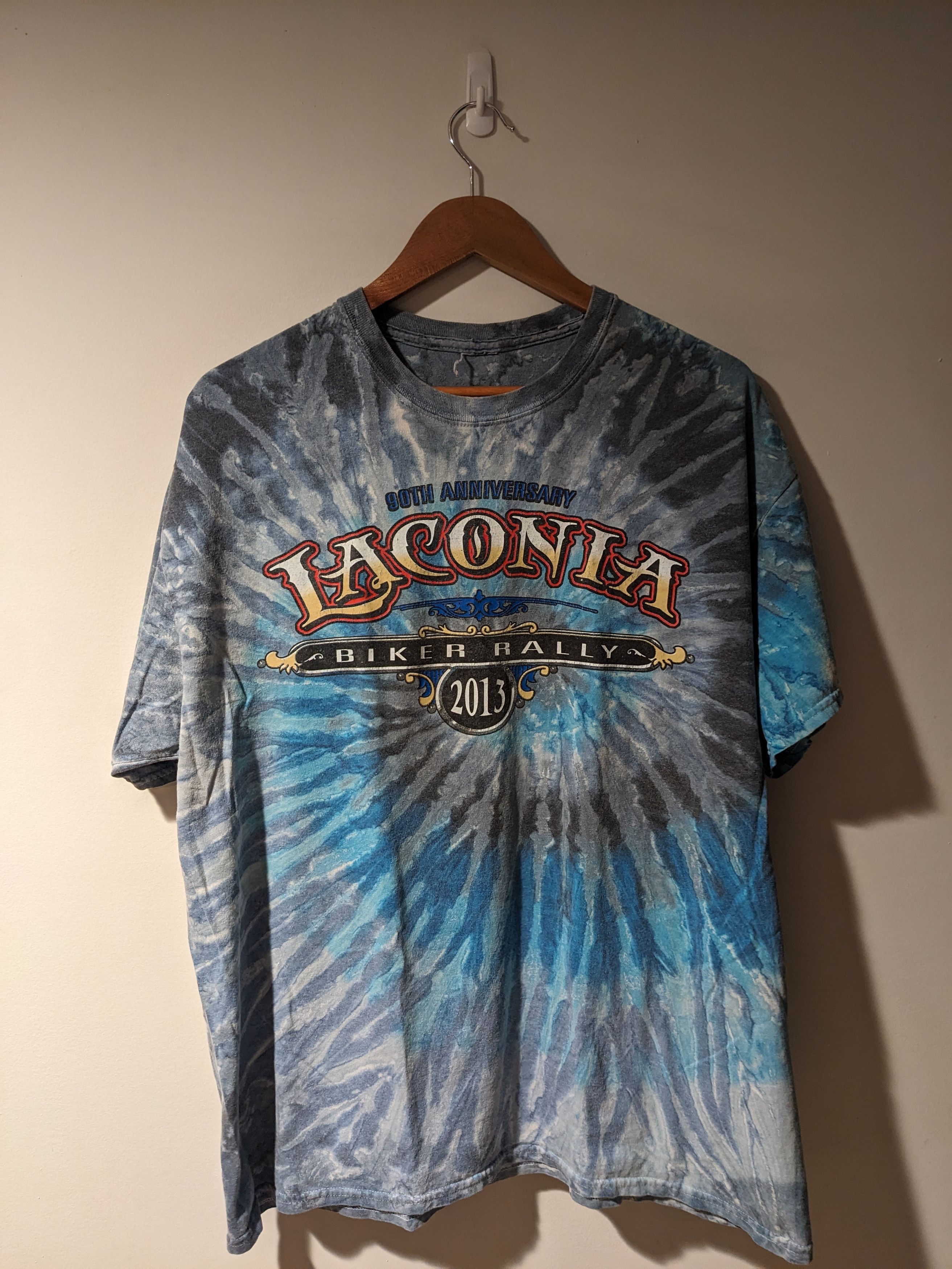 Harley Davidson × Vintage Vintage 2013 Laconia Motorcycle Bike Rally X-Large T-Shirt Size US XL / EU 56 / 4 - 3 Thumbnail