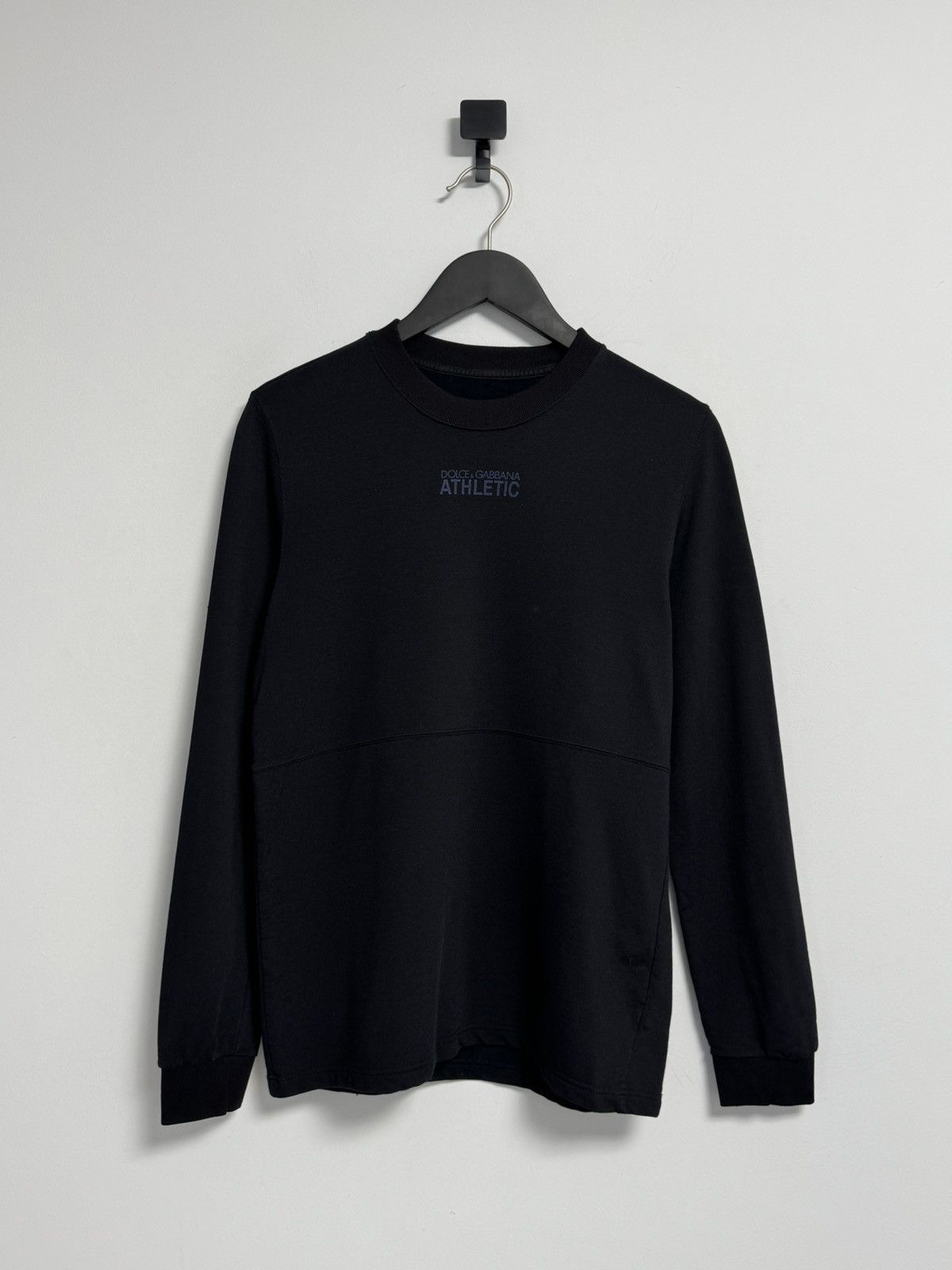 Dolce & Gabbana Dolce & Gabbana Athletic Black Long Sleeve Crew Neck Shirt Size US M / EU 48-50 / 2 - 1 Thumbnail