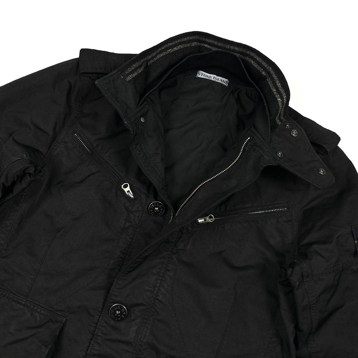 Stone Island × Vintage Vintage 2009 STONE ISLAND DAVID TC Logo Black Casual Jacket Size US L / EU 52-54 / 3 - 6 Thumbnail