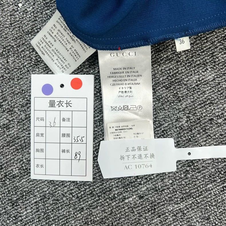 Gucci Gucci Red and blue color matching Weila casual pants 2504-N Size 24" / US 00 / IT 34 - 8 Thumbnail