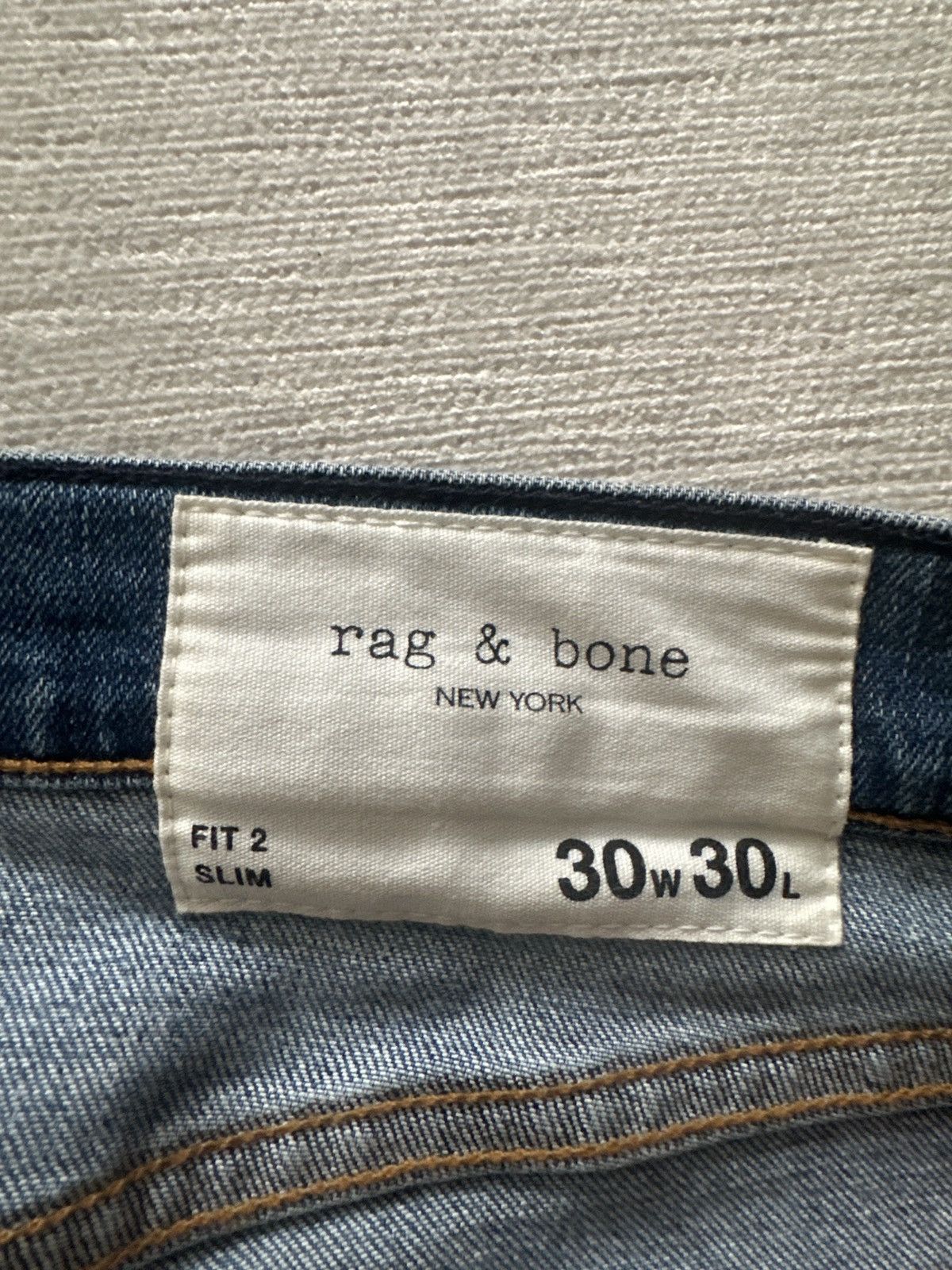 Rag & Bone Rag & Bone Fit 2 Slim Denim Jeans Size US 30 / EU 46 - 2 Thumbnail