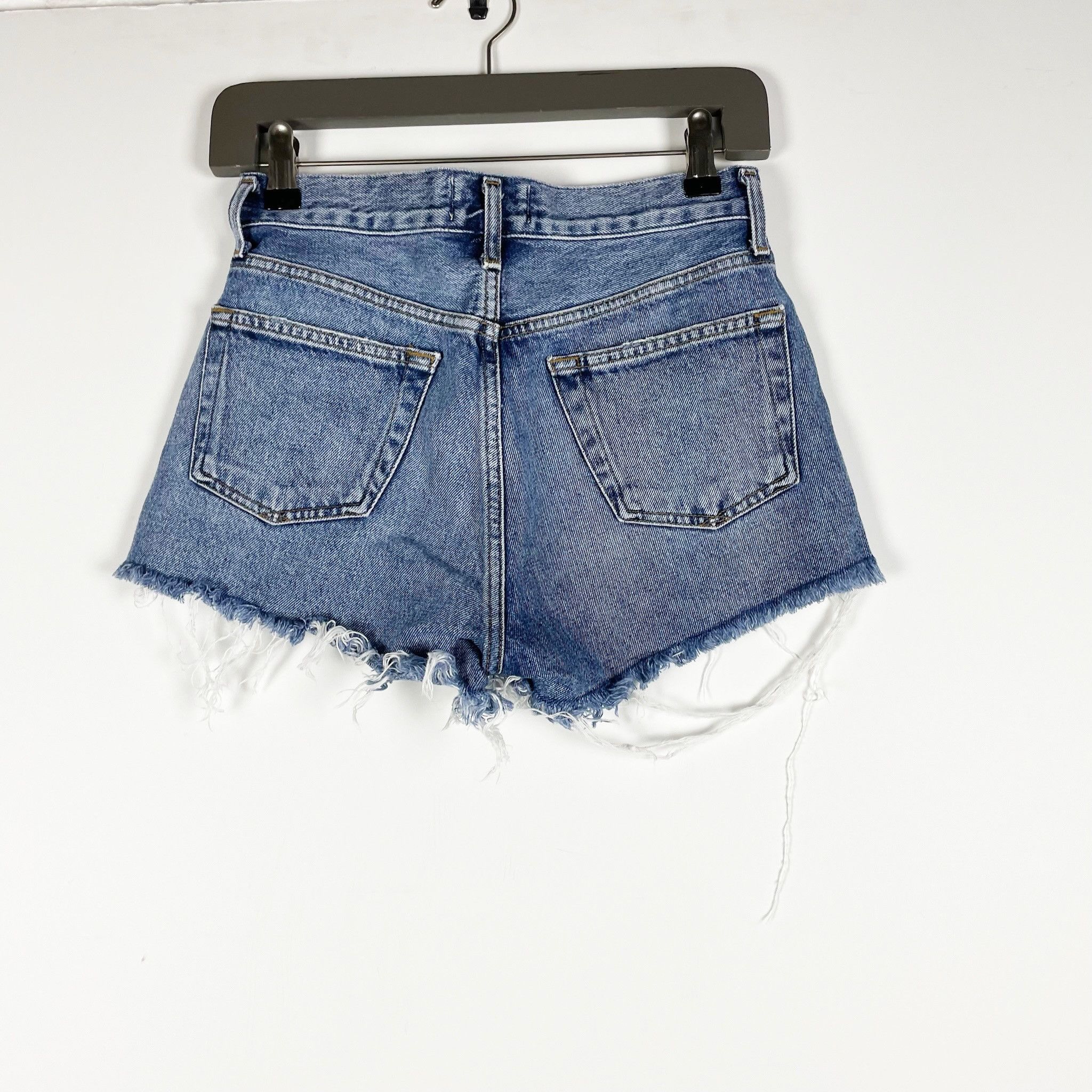 Agolde Agolde Parker Vintage Cut Off Cotton Denim Size 23" - 4 Thumbnail