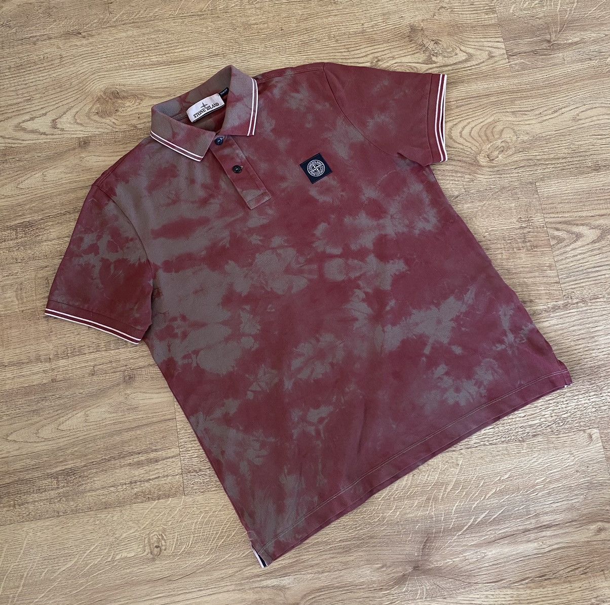 Stone Island Stone Island Hand Painting Polo x Streetwear x Designer Size US M / EU 48-50 / 2 - 2 Thumbnail