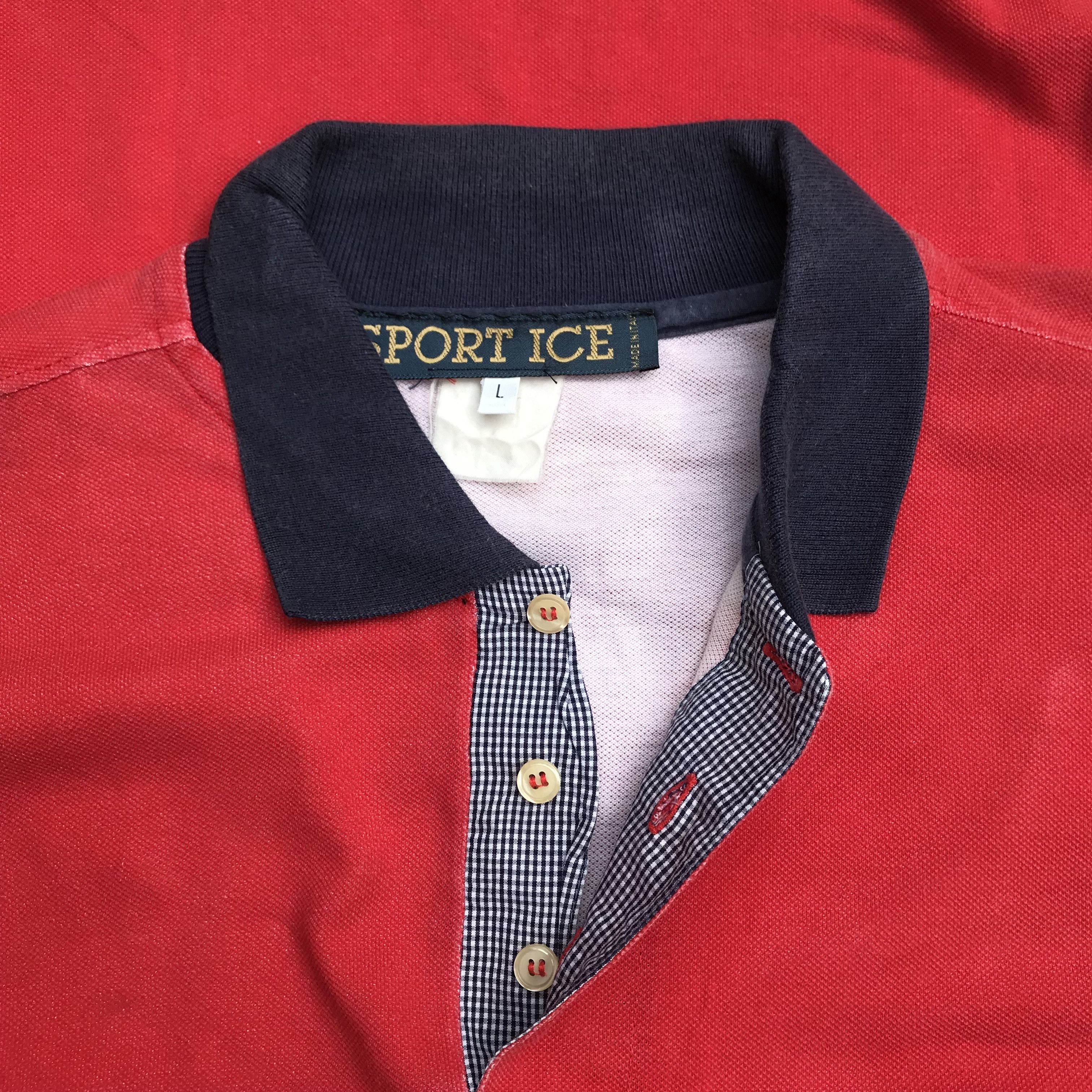 Iceberg × Vintage Vintage Sport Ice Italy Iceberg history Polo Shirt Red Navy Size US XL / EU 56 / 4 - 12 Thumbnail