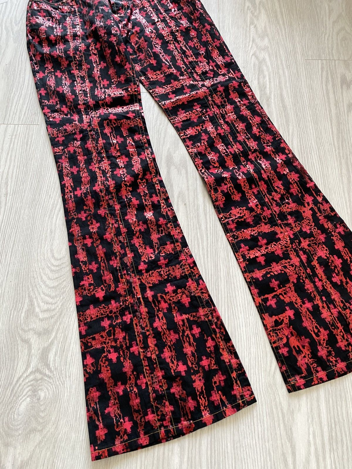 Custo Barcelona Custo Barcelona black and red pants Size 28" / US 6 / IT 42 - 2 Thumbnail