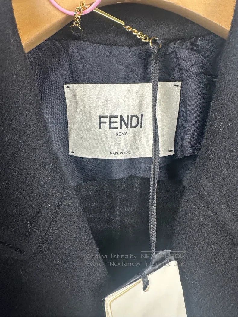 Fendi Fendi Black Fringe Coat Size XS / US 0-2 / IT 36-38 - 3 Thumbnail