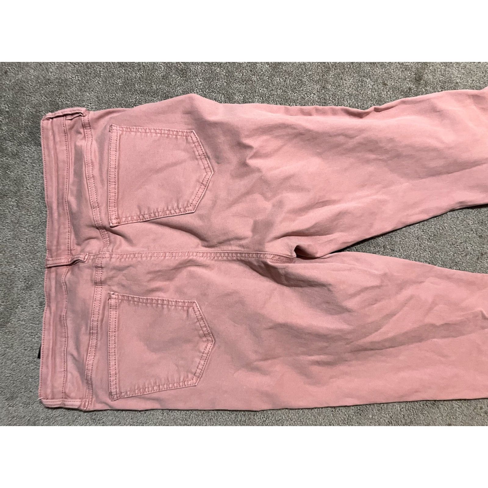 Buffalo David Bitton Buffalo by David Bitton Womens Jeans Pant 14/34 Pink Havana High Rise Denim Straight 27in Inseam Regular Stretch Pocket Logo button Size 36" / US 14 / IT 50 - 4 Thumbnail