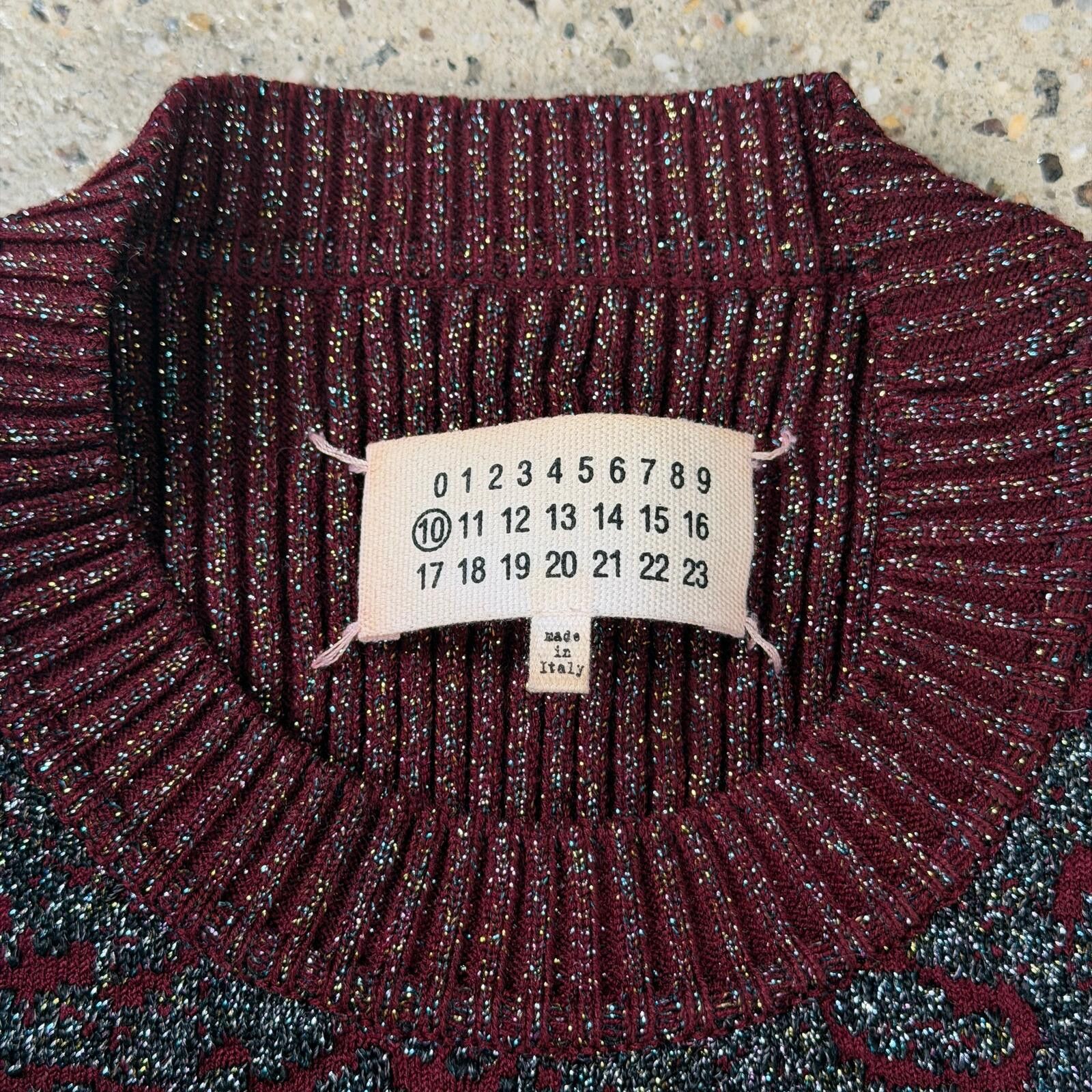 Maison Margiela Maison Margiela Metallic Knit Sweater Vest Size US S / EU 44-46 / 1 - 4 Thumbnail