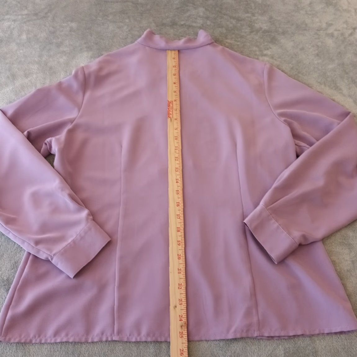 Pendleton Pendleton Shirt Womens Regular Size 14 Purple Polyester Long Sleeve Button-Up, Basic, Solid, Womens, 14, Purple, Pendleton Size XL / US 12-14 / IT 48-50 - 6 Thumbnail