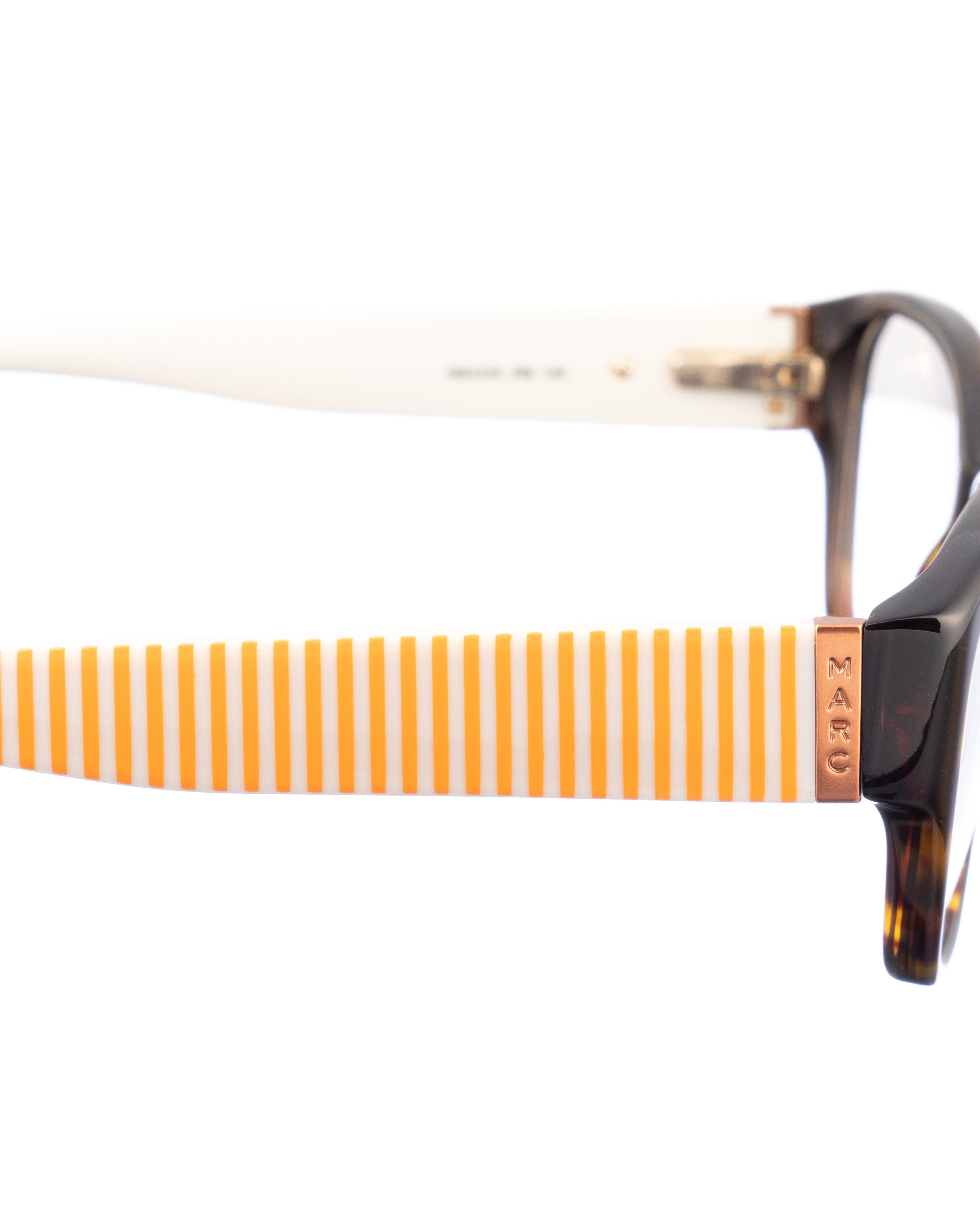 Marc by Marc Jacobs Marc by Marc Jacobs 00s Plastic Orange Stripes Glasses Size ONE SIZE - 3 Thumbnail