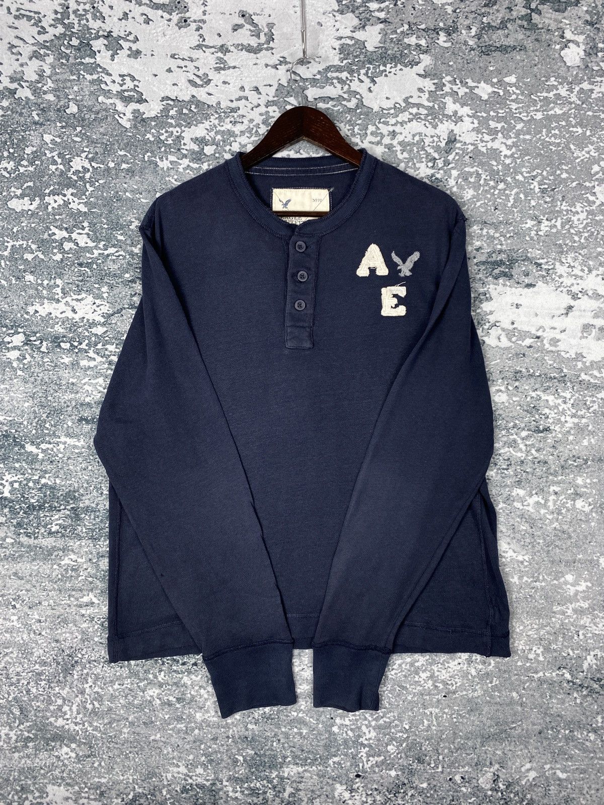 American Eagle Outfitters Vintage American Eagle Outfitters Half Button Sweatshirts Size US L / EU 52-54 / 3 - 5 Thumbnail