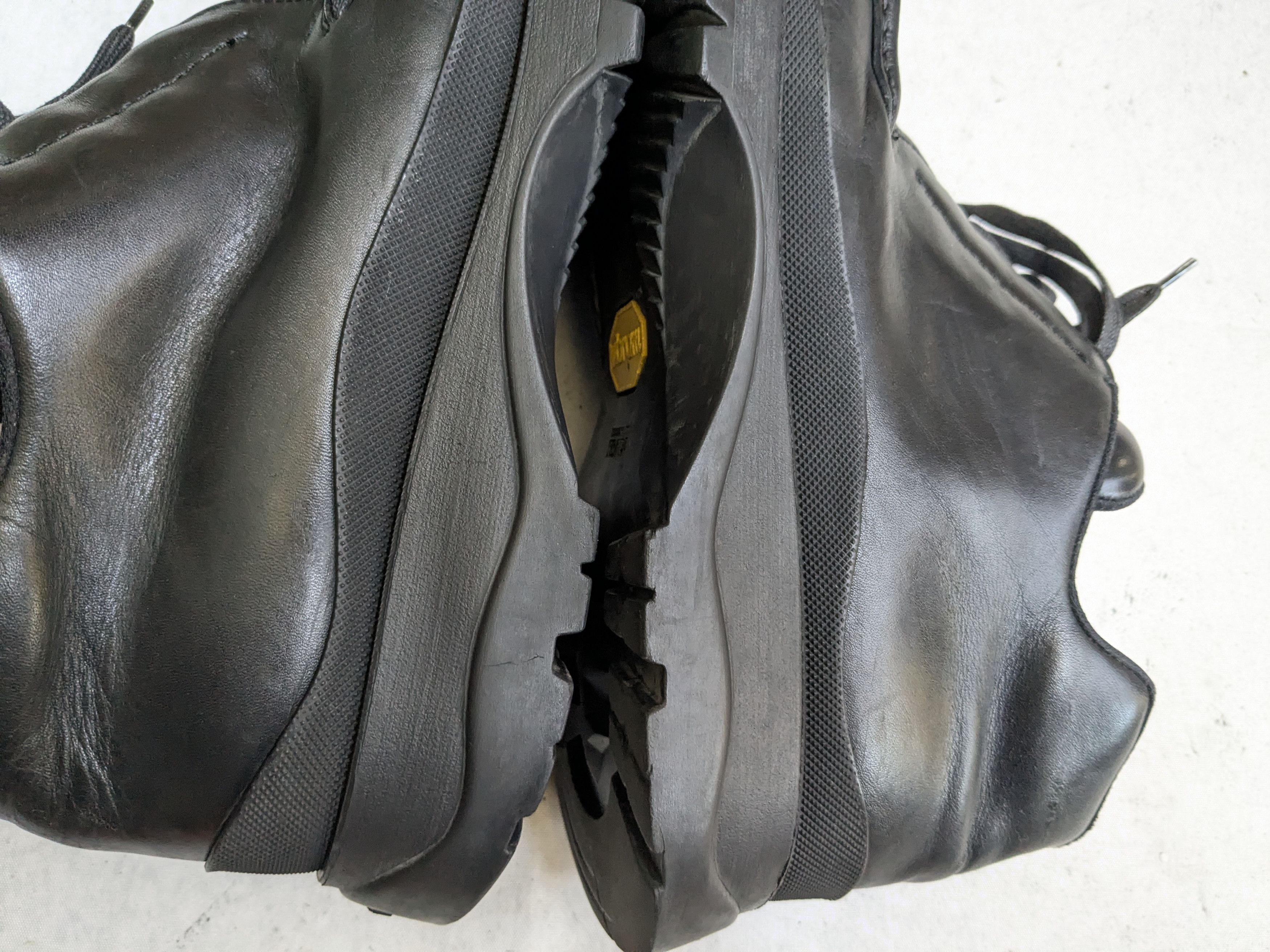 Prada Prada Sneakers Black 13 Leather Y2K Platform Vibram Size US 13 / EU 46 - 11 Thumbnail