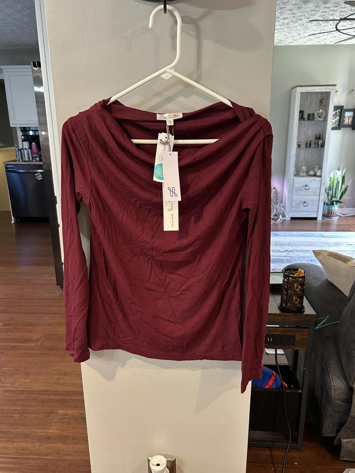 Other Nine Britton Women's Long Sleeve Ribbed Top - Medium Size M / US 6-8 / IT 42-44 - 1 Thumbnail