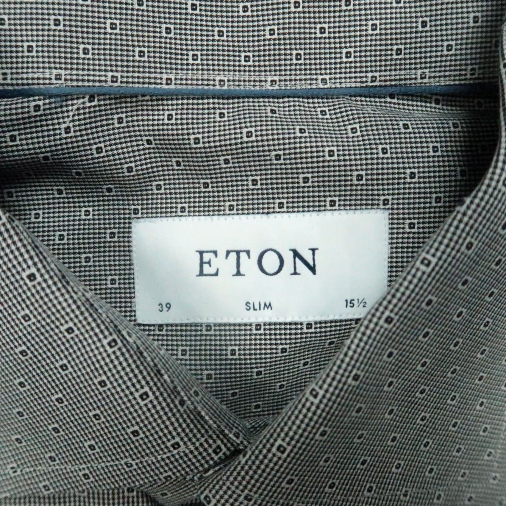 Eton Eton Shirt Mens Small 15.5 Gray Slim Fit Long Sleeve Button Up Size US S / EU 44-46 / 1 - 3 Thumbnail
